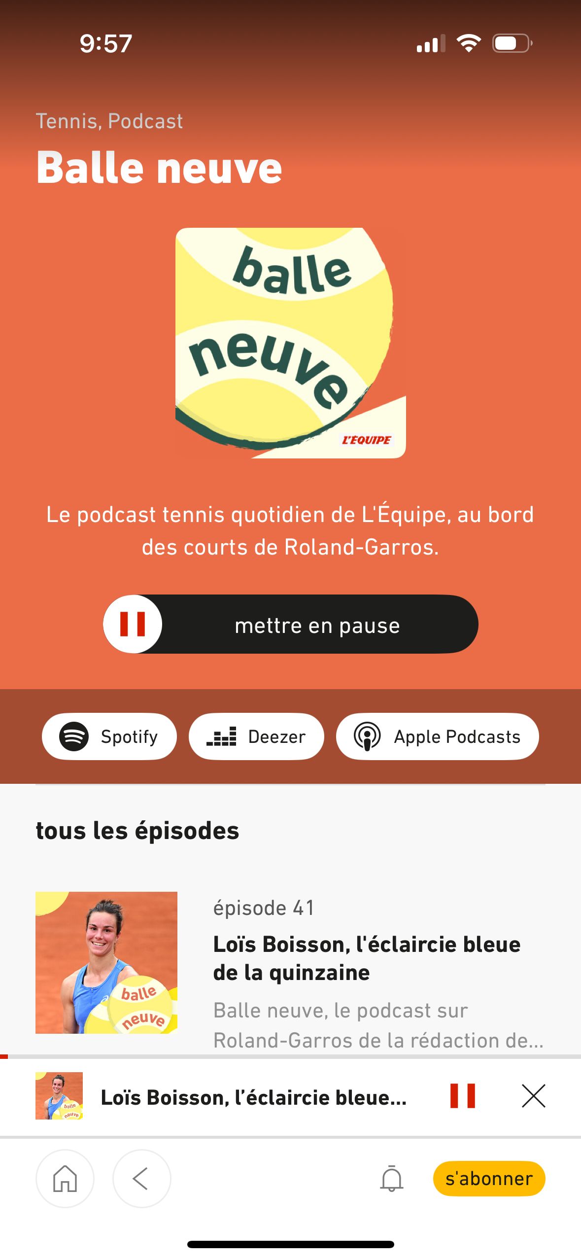 Podcast Player (L'Équipe)
