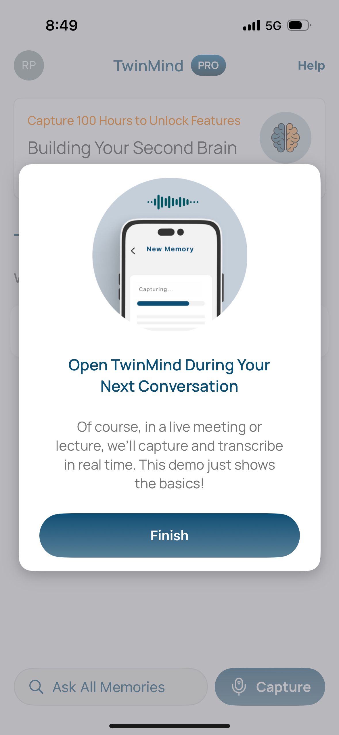 modal (TwinMind)