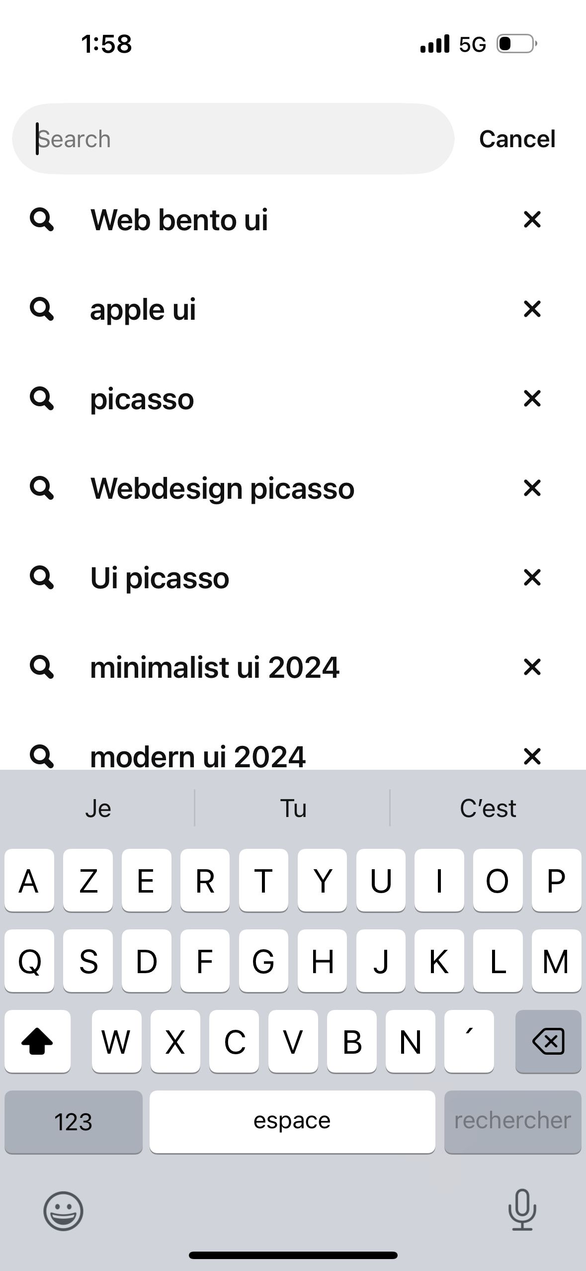 Search Screen (Pinterest)