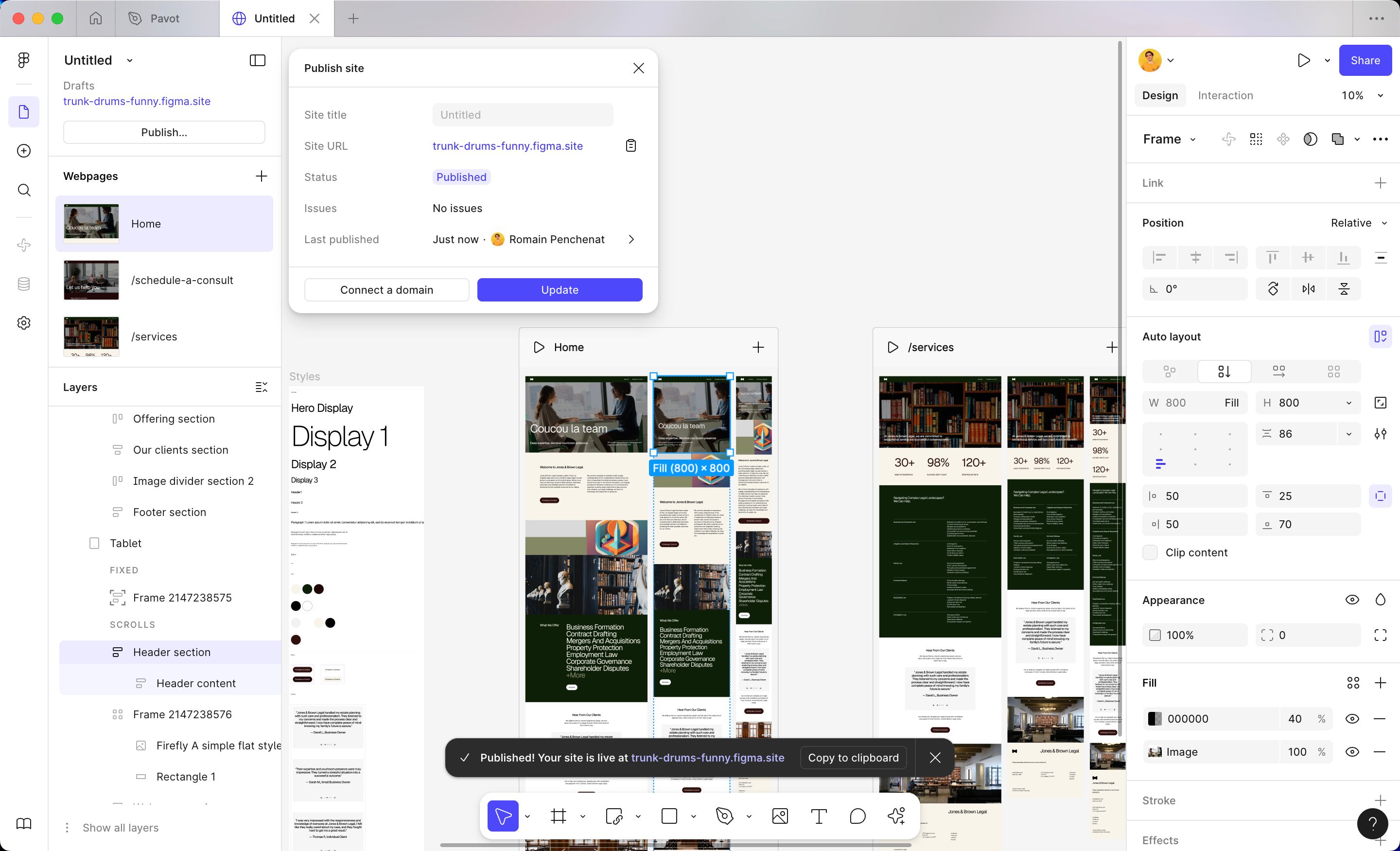 Design Tool (Figma Sites)
