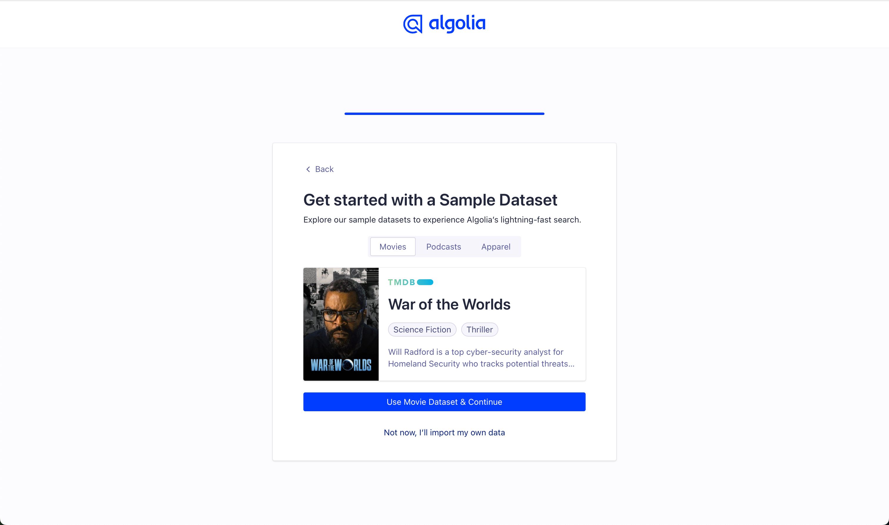 onboarding (Algolia)