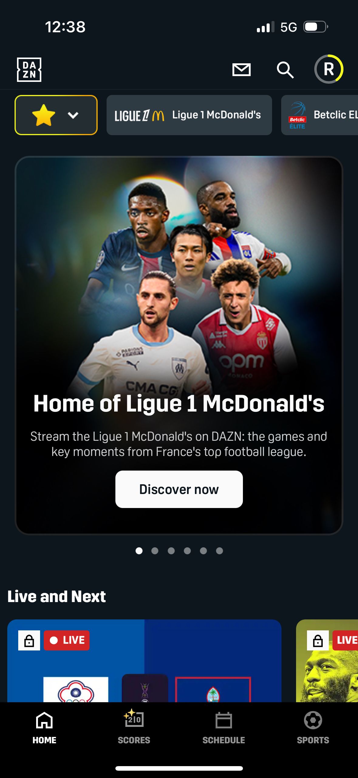 home (Dazn)