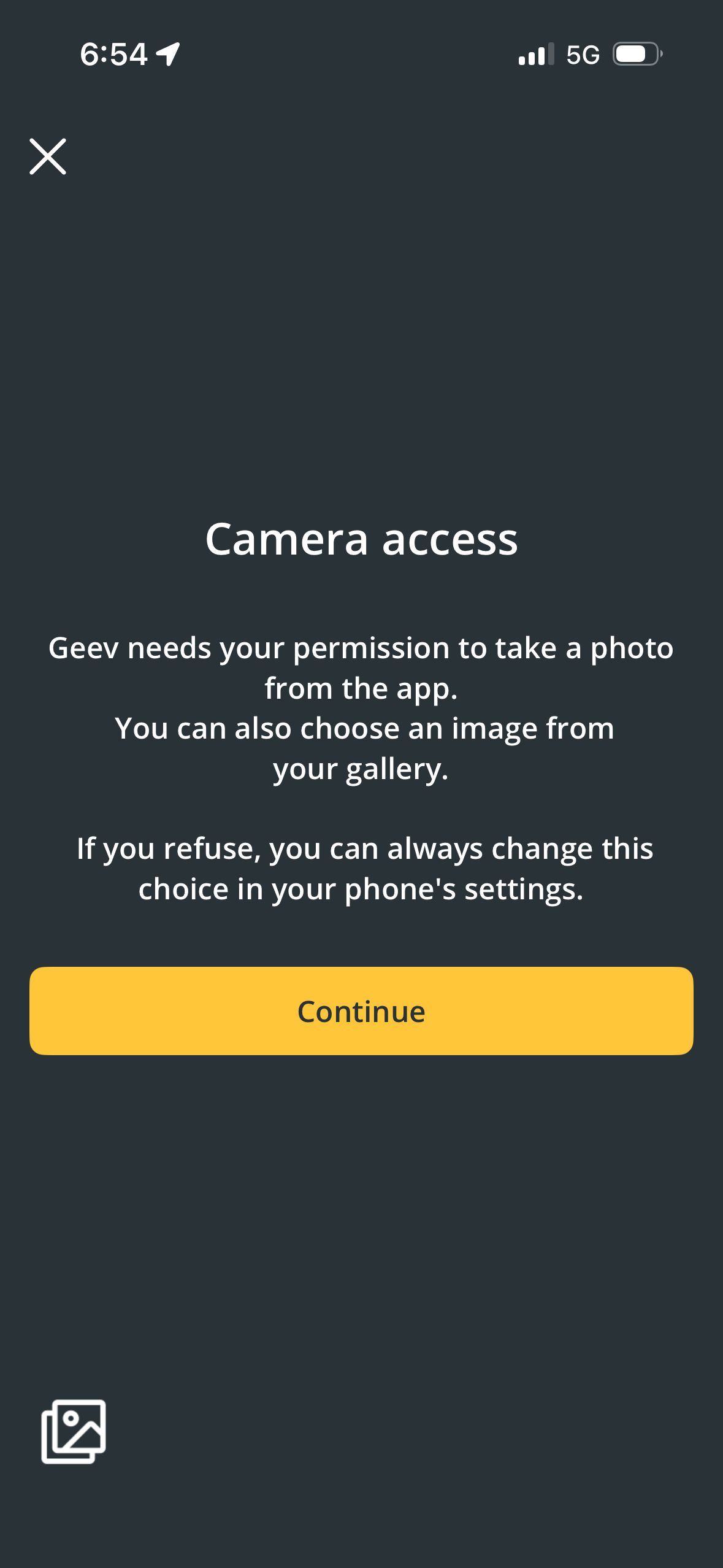 Permission Request (Geev)