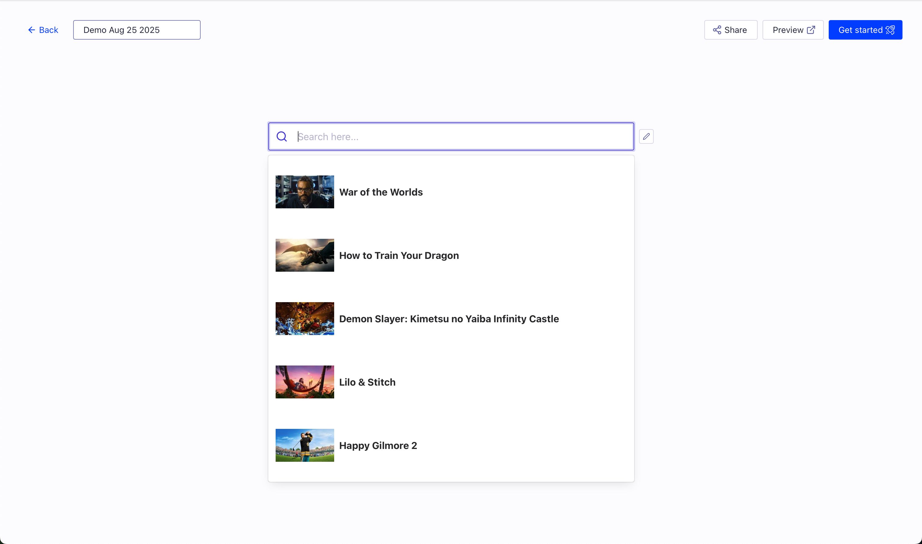 Search Results (Algolia)