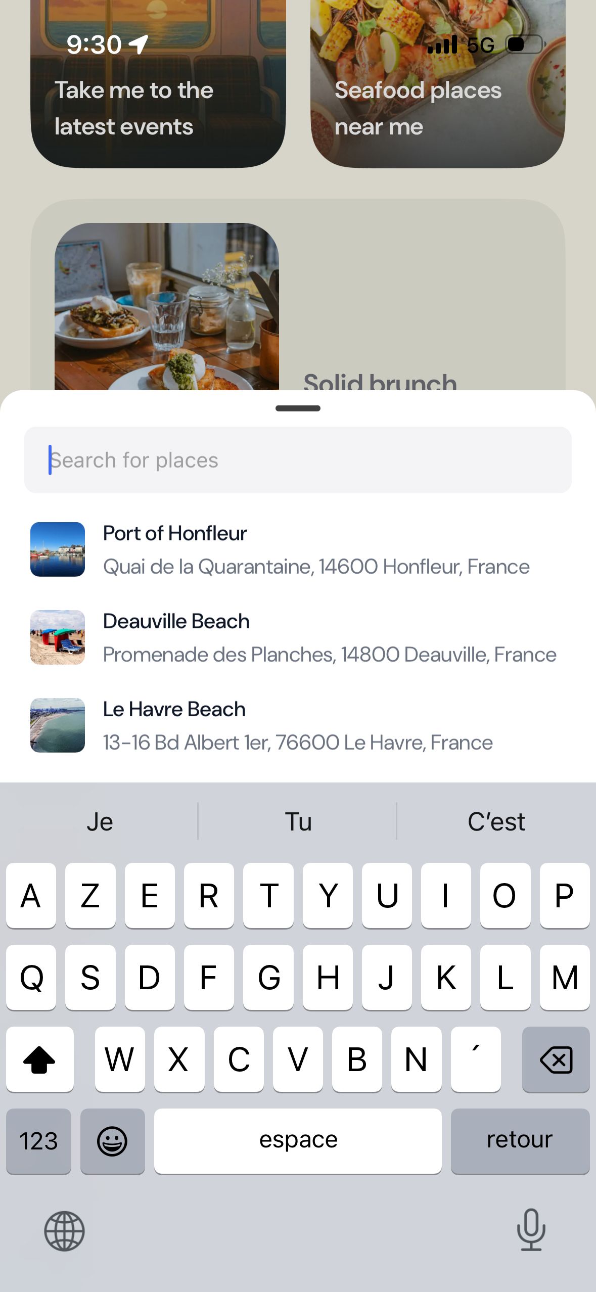 Search Screen (Wanderboat)