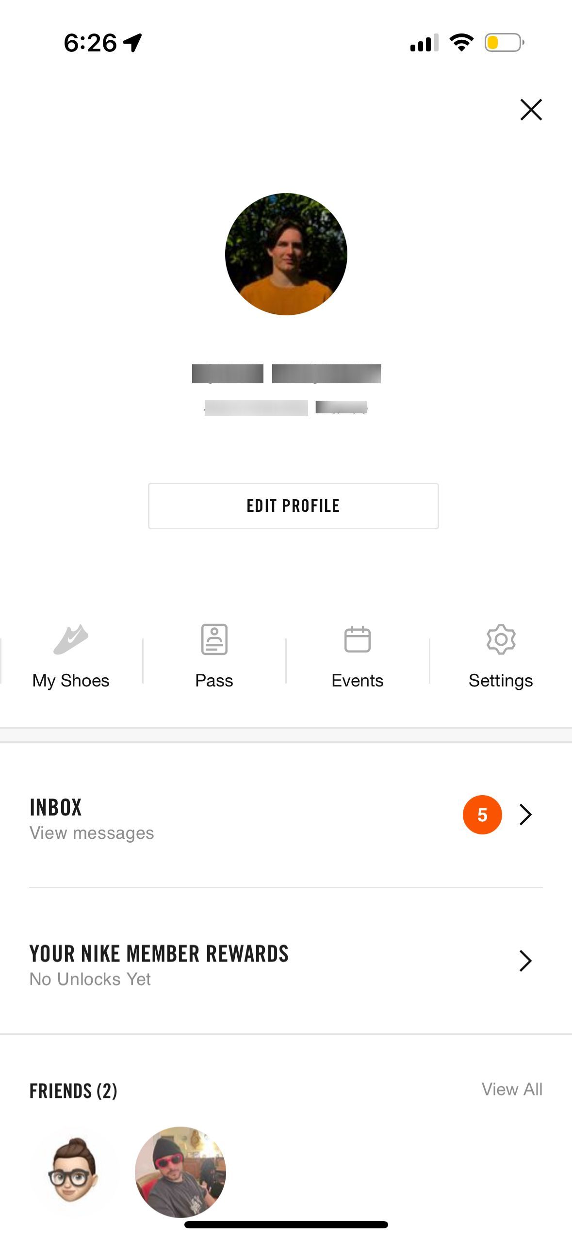 profile (Nike App)