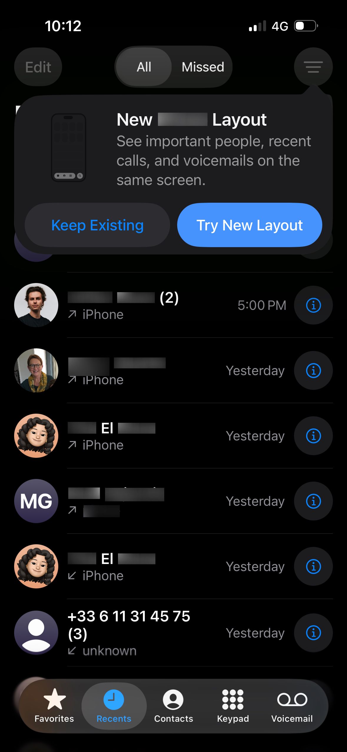 Call History (Phone iOS26)