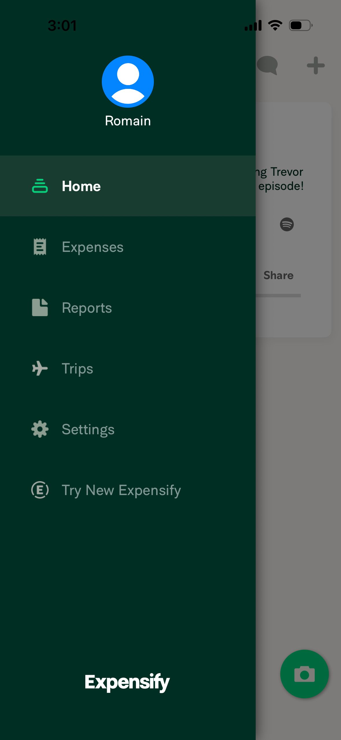 navigation-drawer (Expensify)