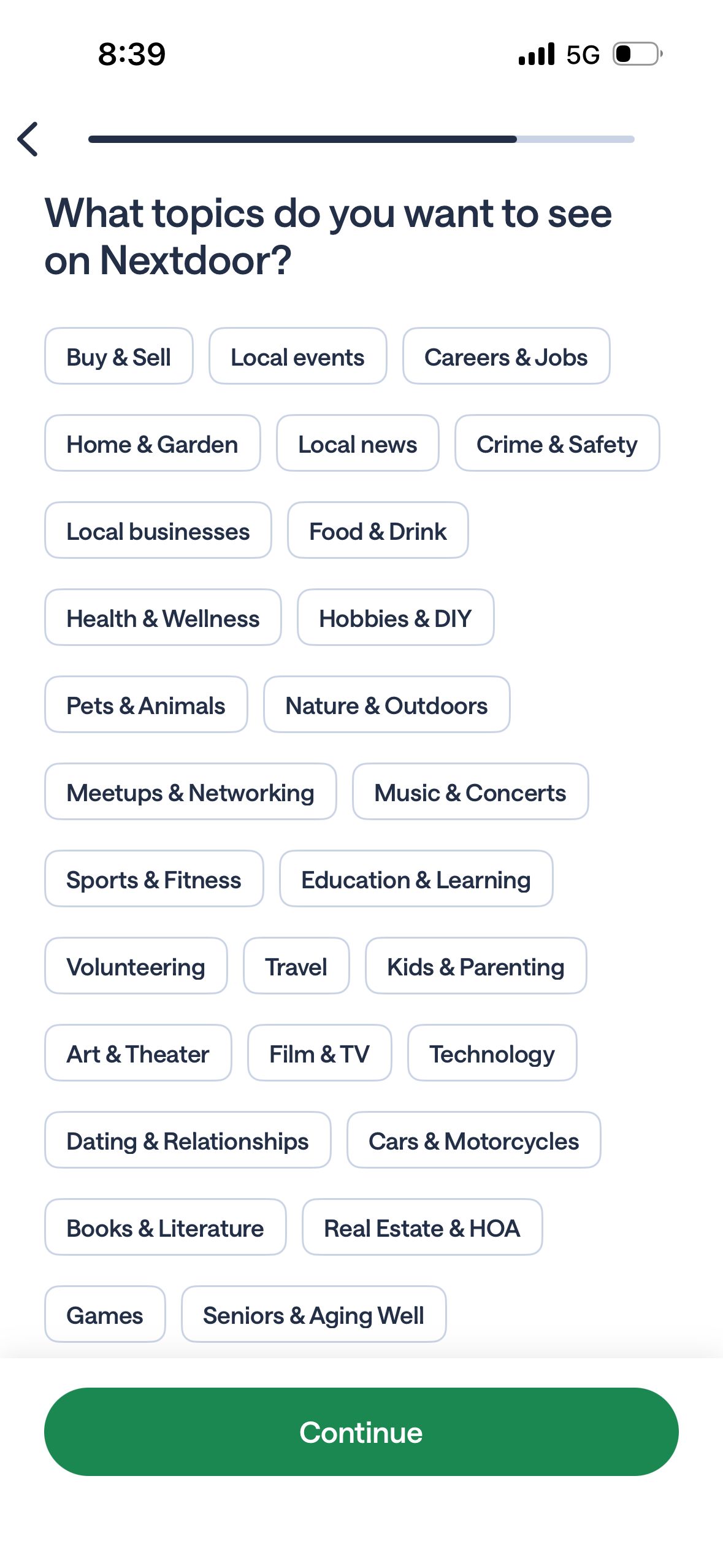 Onboarding (Nextdoor)