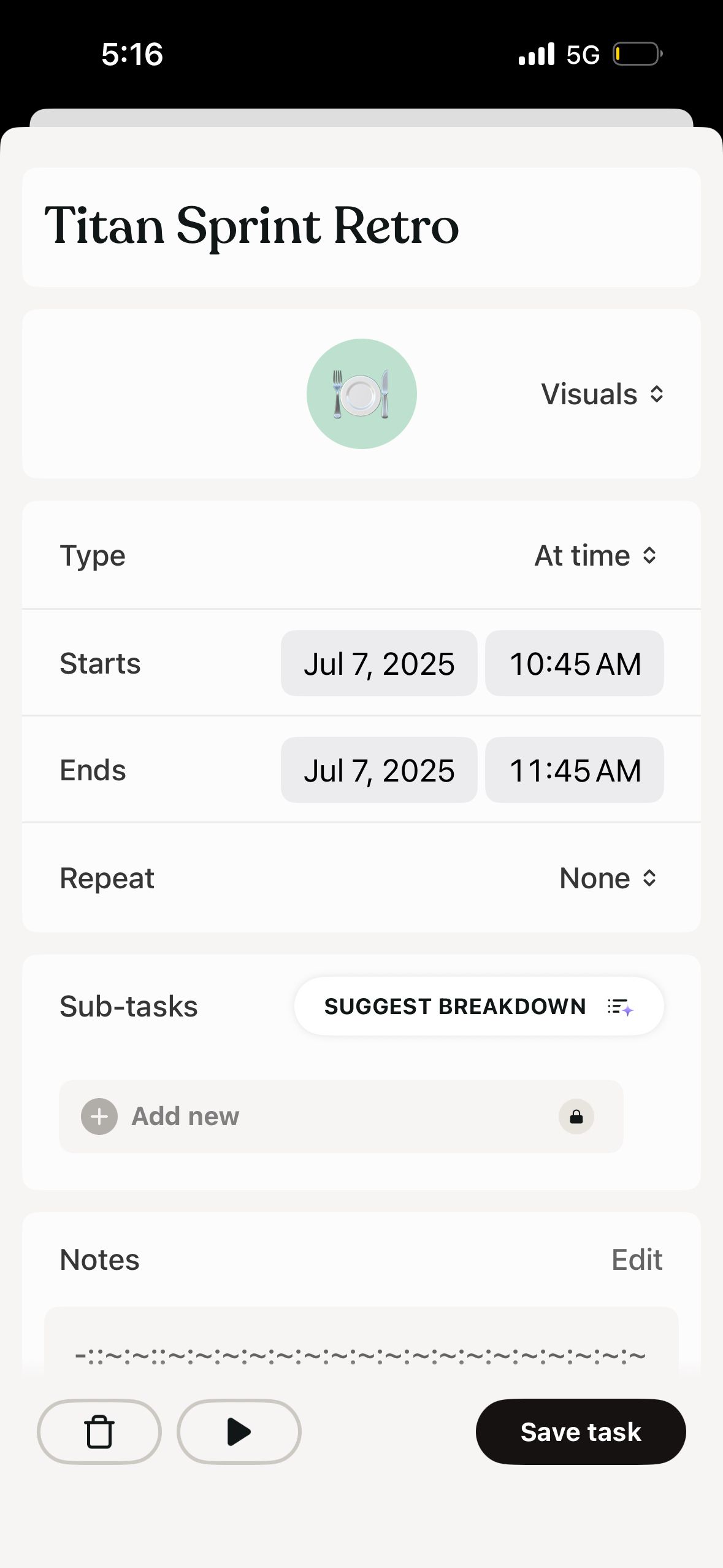 Task Scheduling (Tiimo)