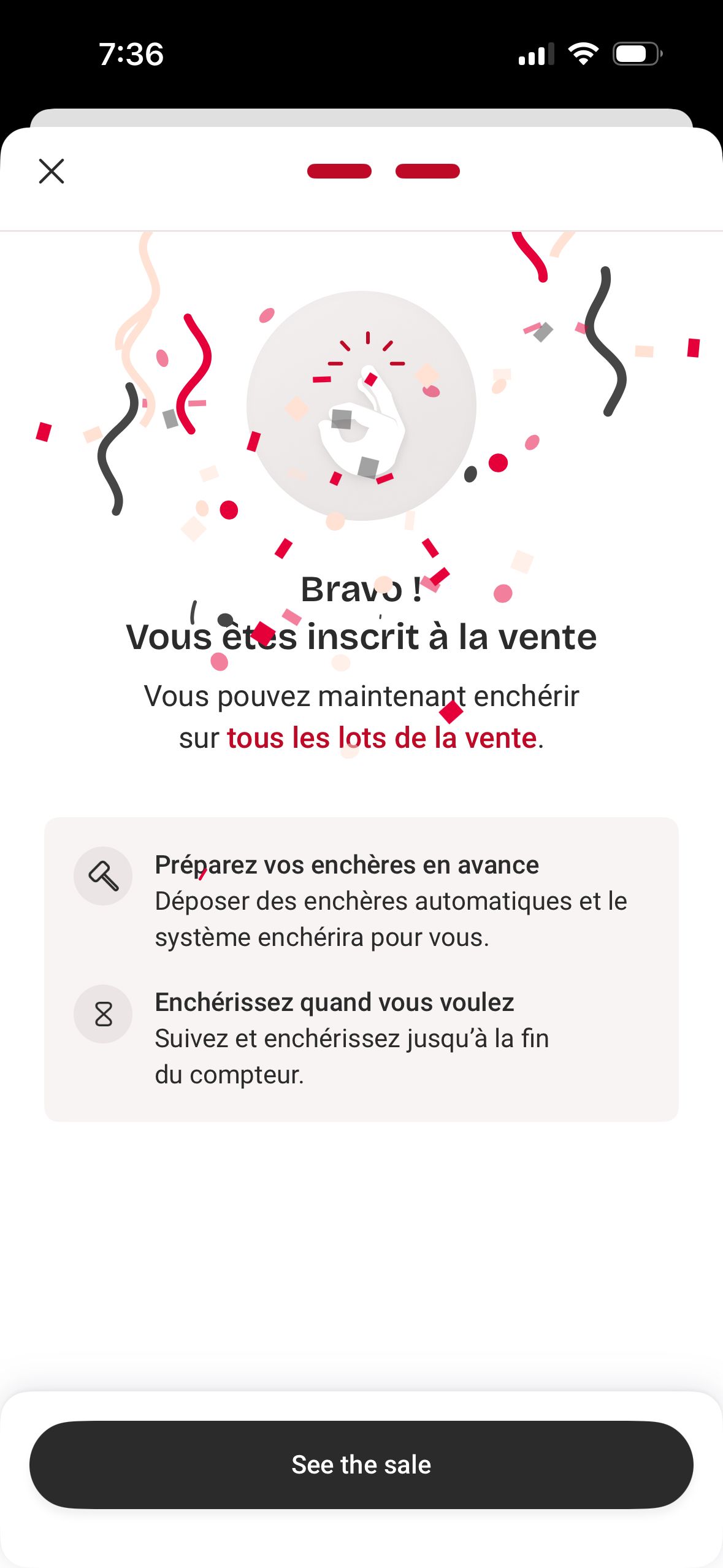 Confirmation (Interencheres)