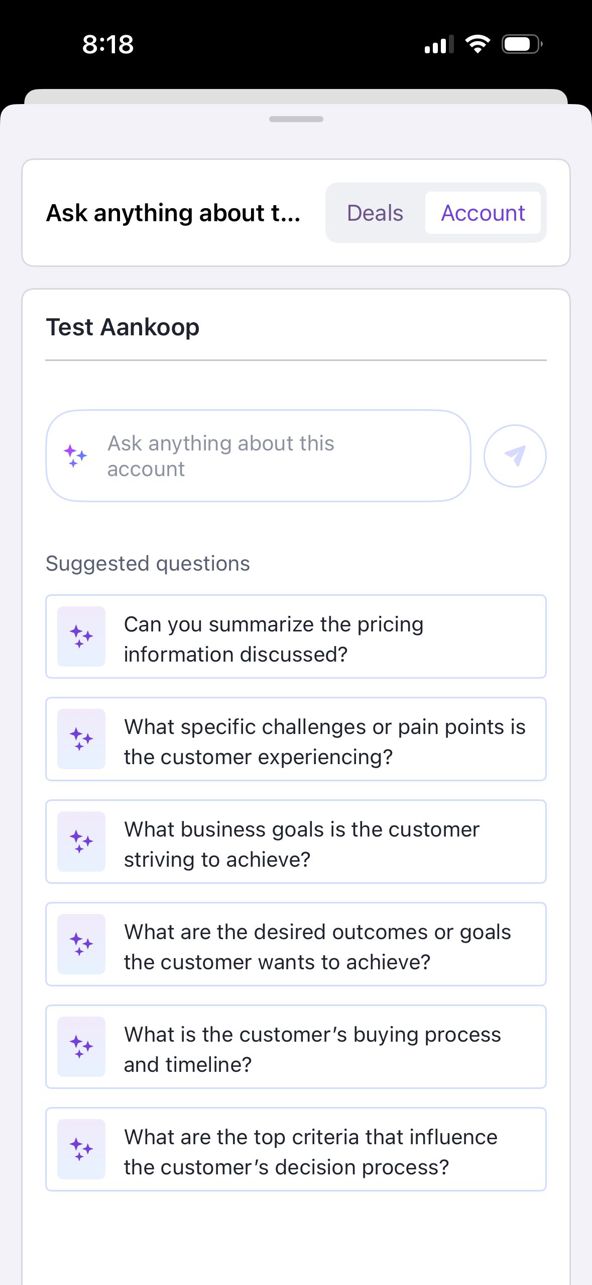 Chat Interface (Gong)