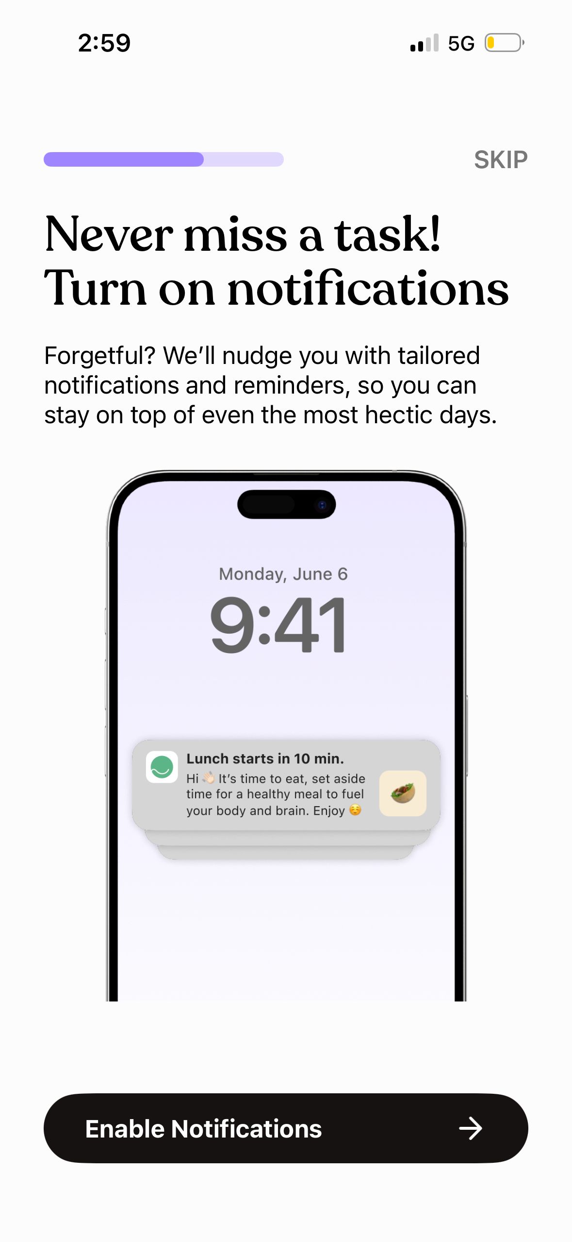Onboarding (Tiimo)