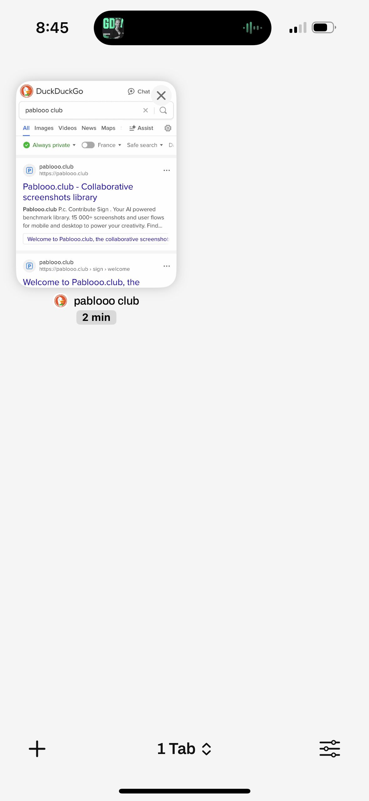 Browser Tab Switcher
