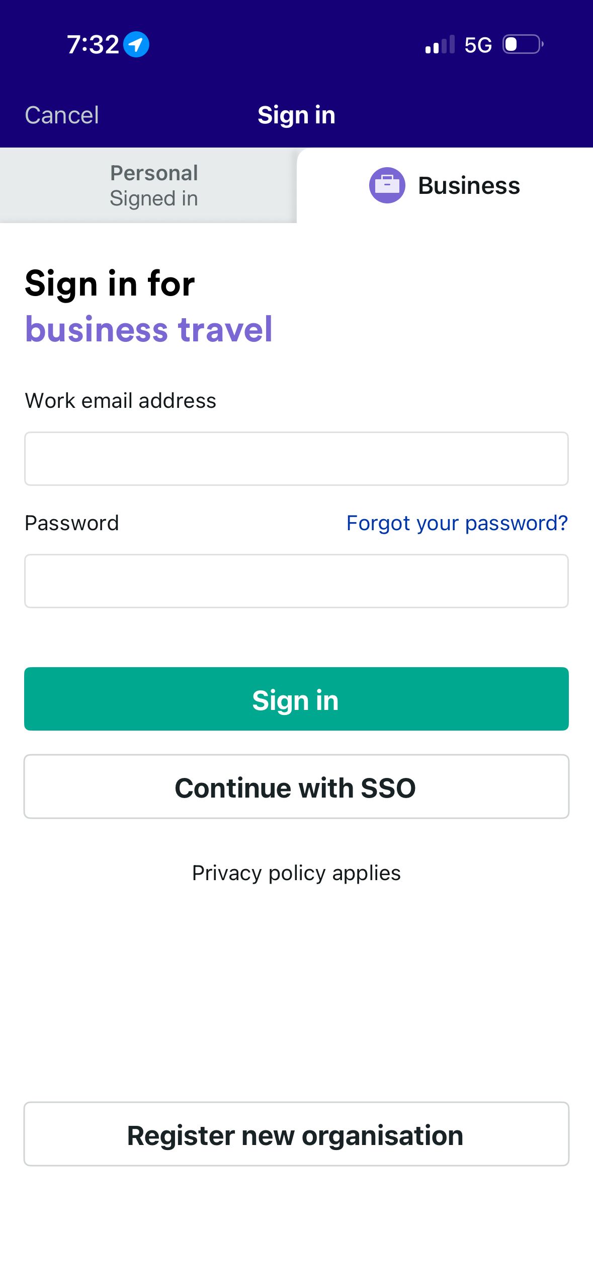 login (Trainline)