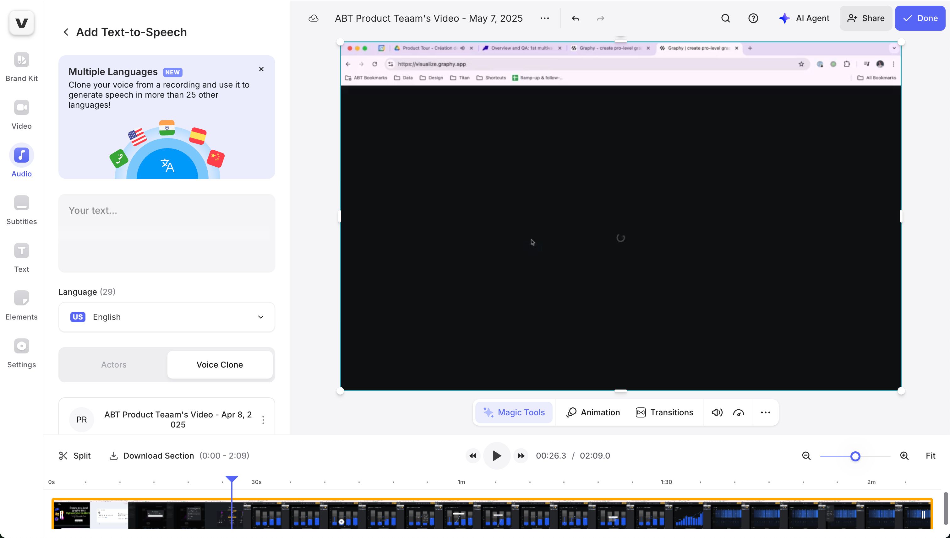 video editor (Veed)