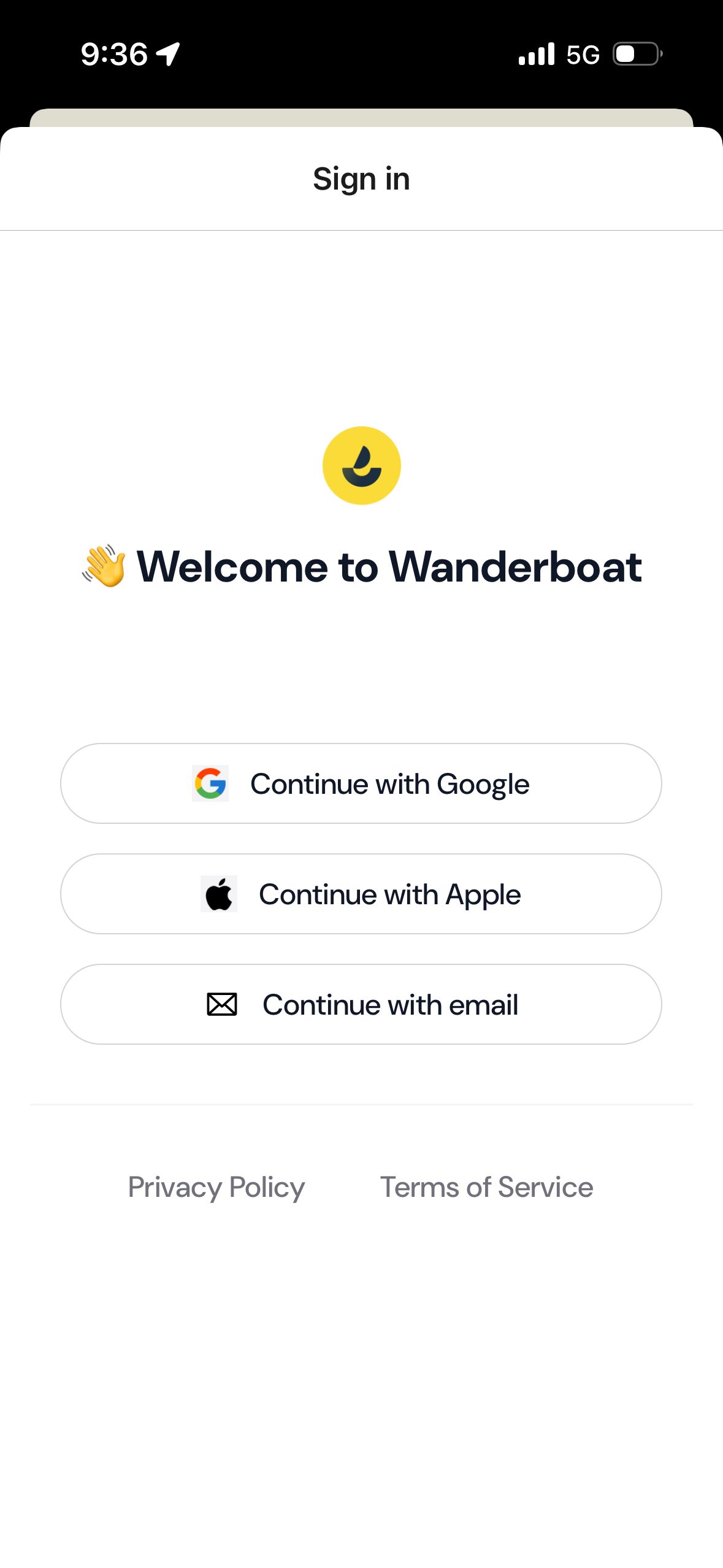 login (Wanderboat)