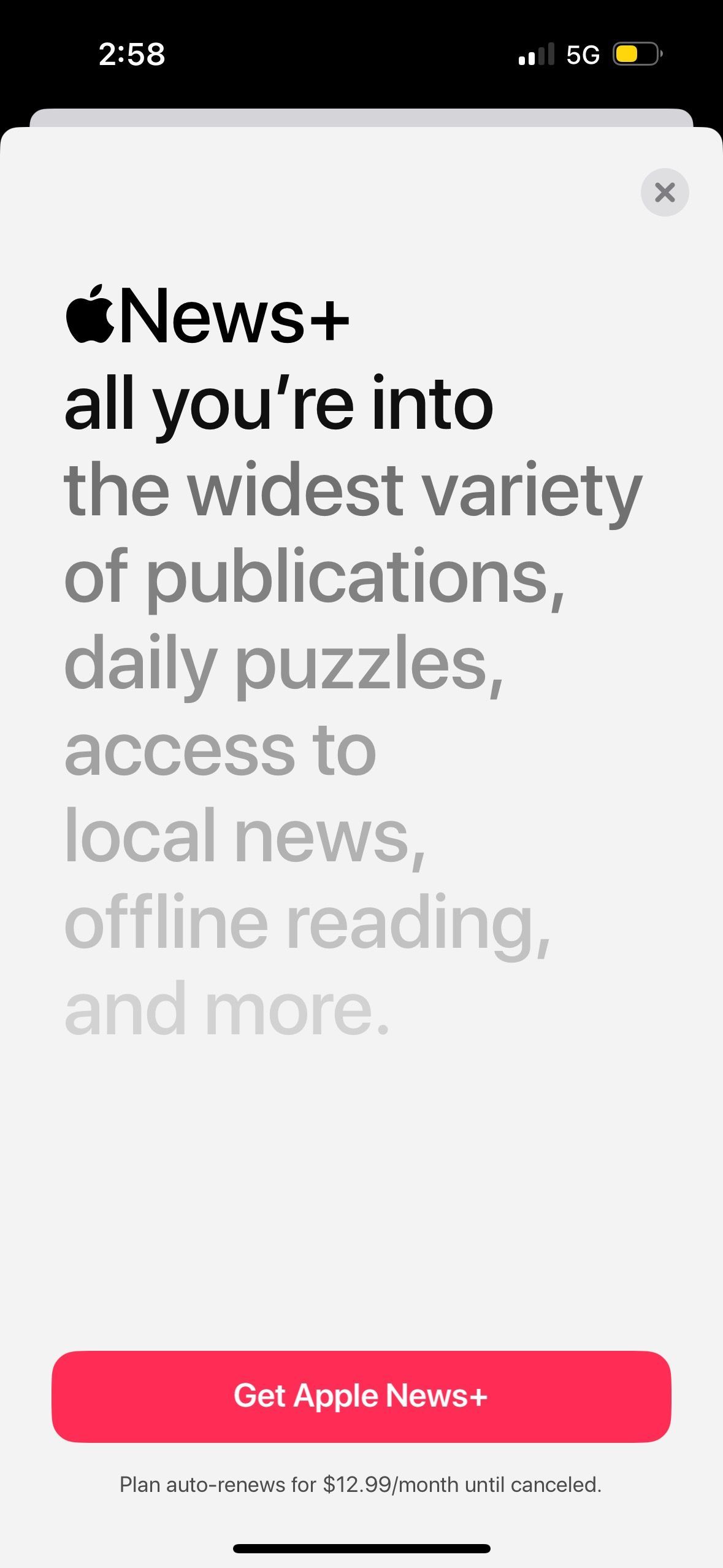 paywall (Apple News+)