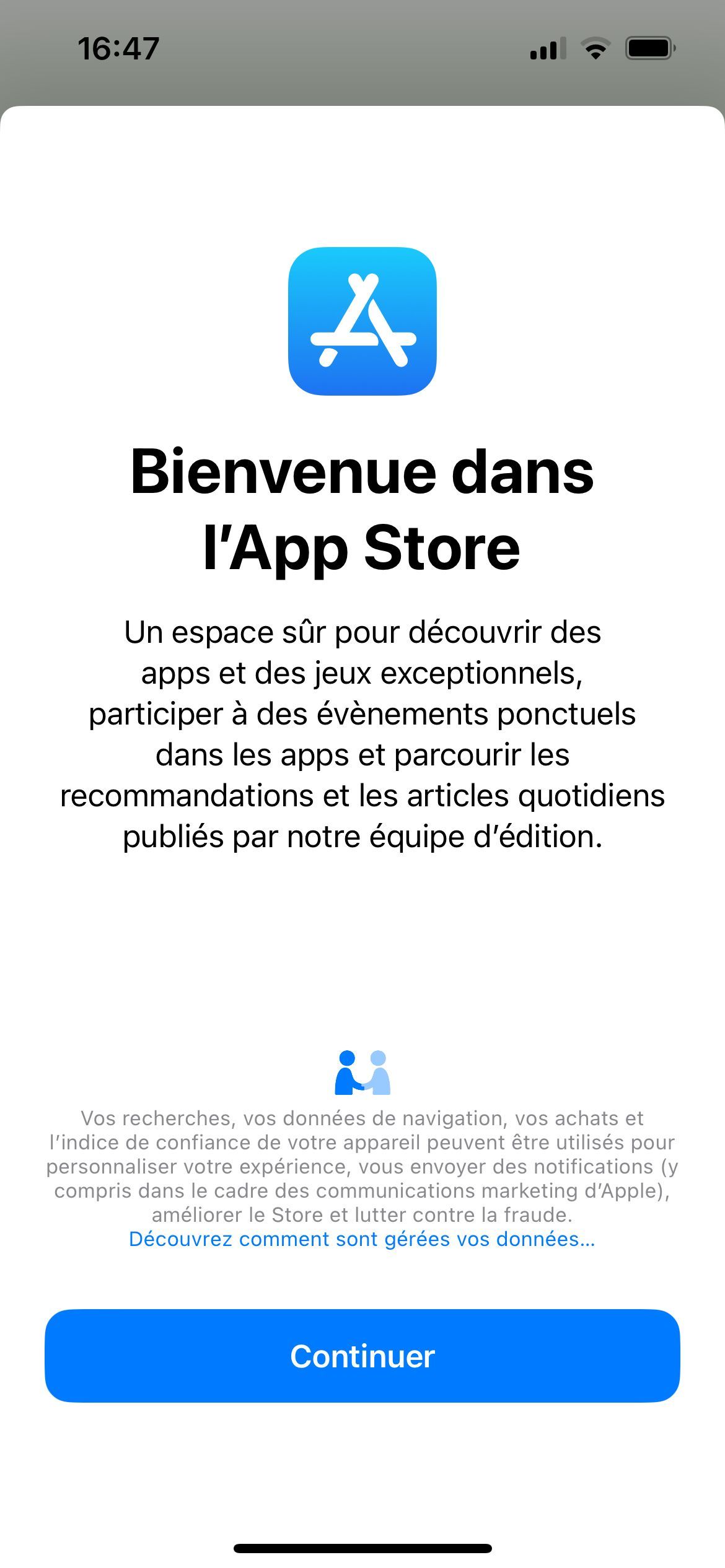 welcome (App Store)