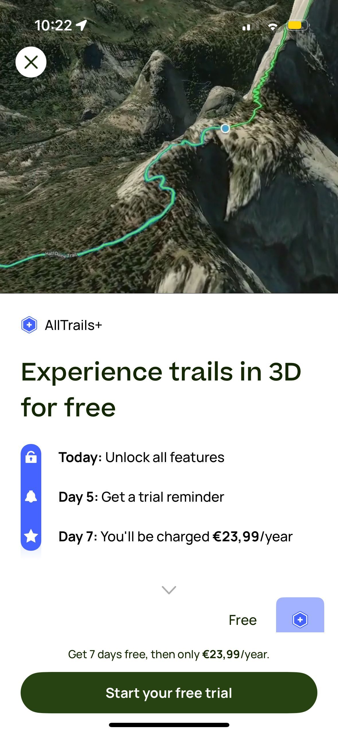 paywall (AllTrails+)