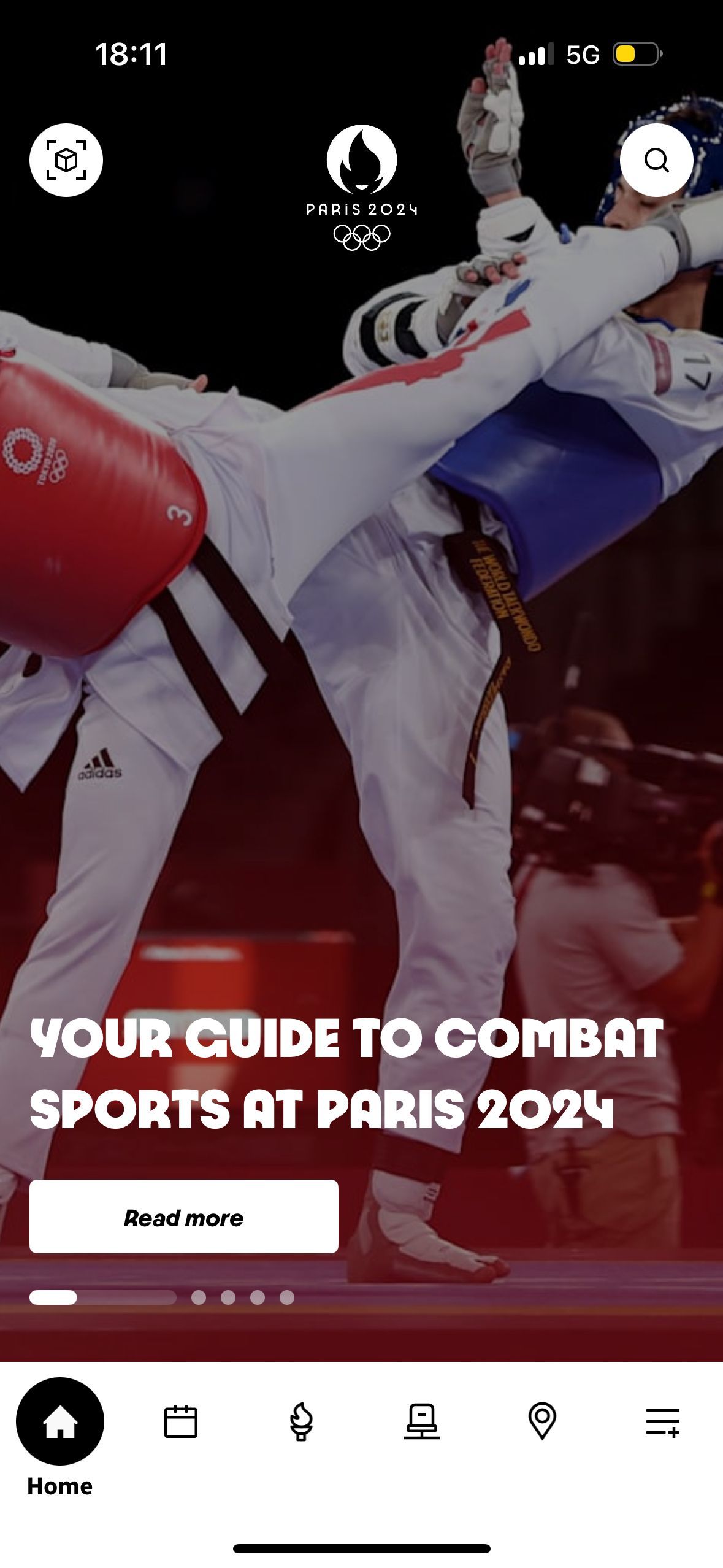 home (Paris 2024 Combat Sports)