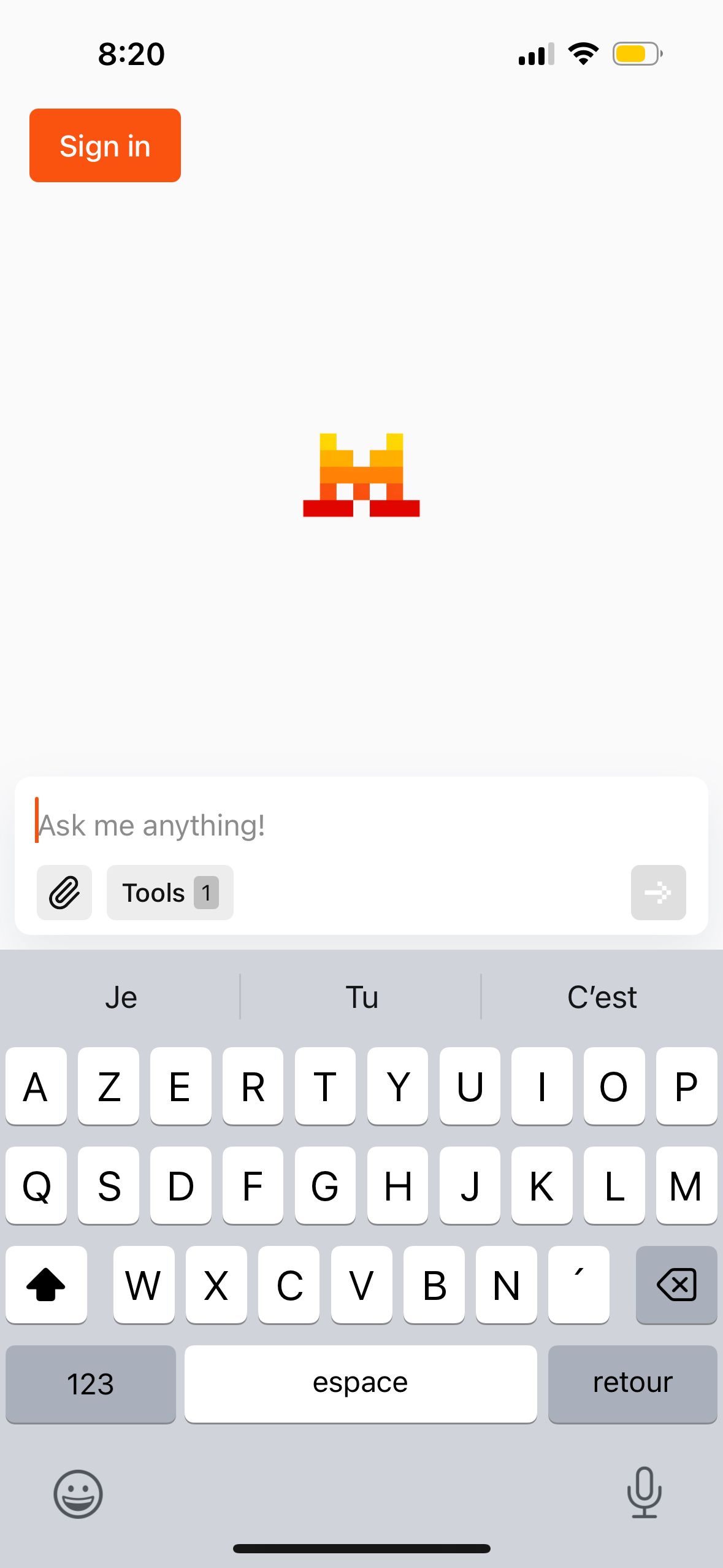 Chat Interface (Le Chat)