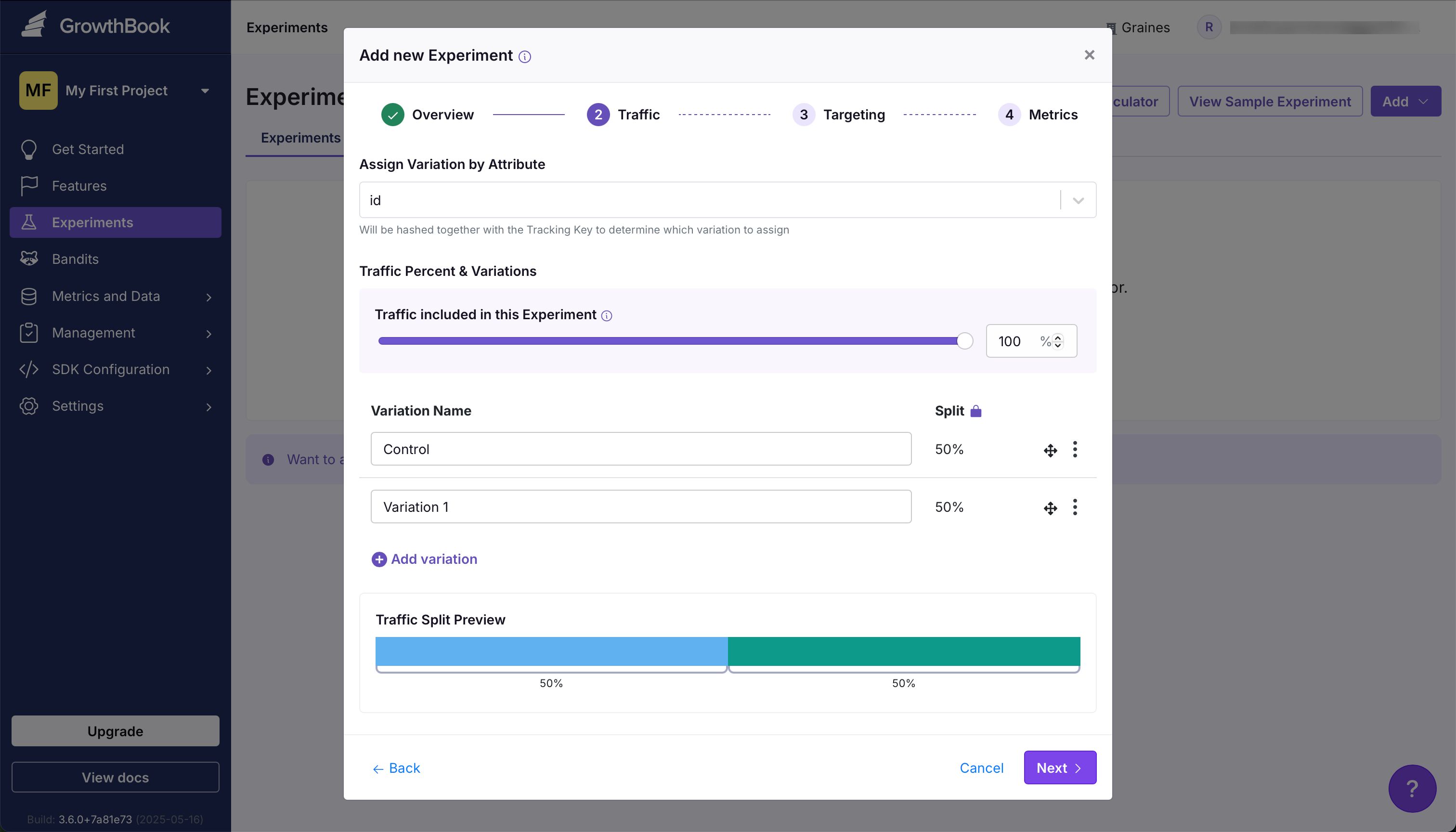 Modal (Growthbook)