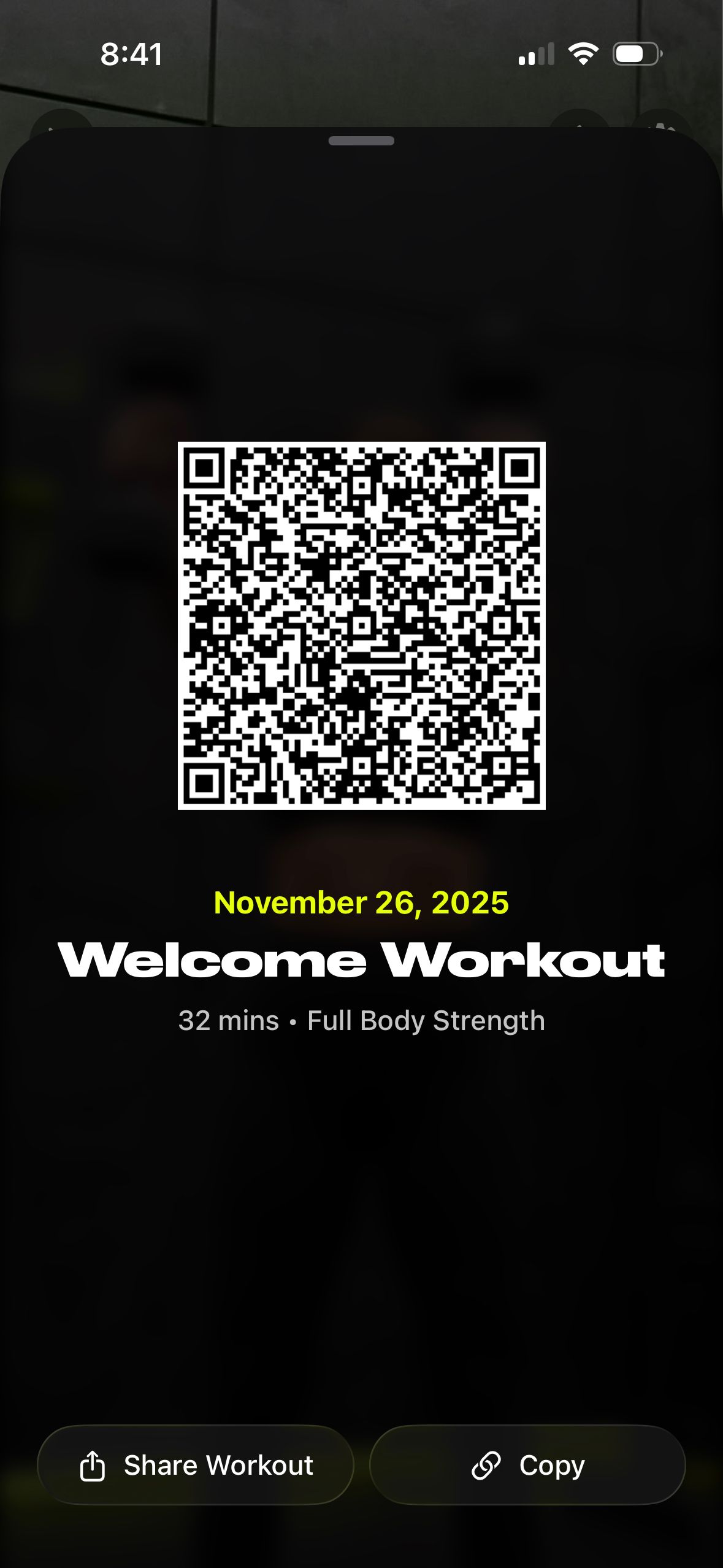 Workout Details (Ladder)