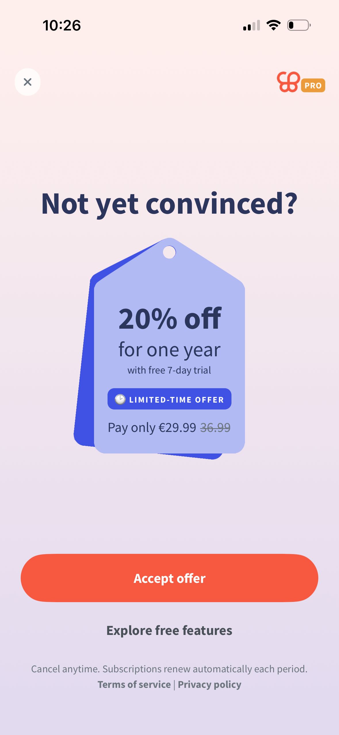offer (Wanderlog)