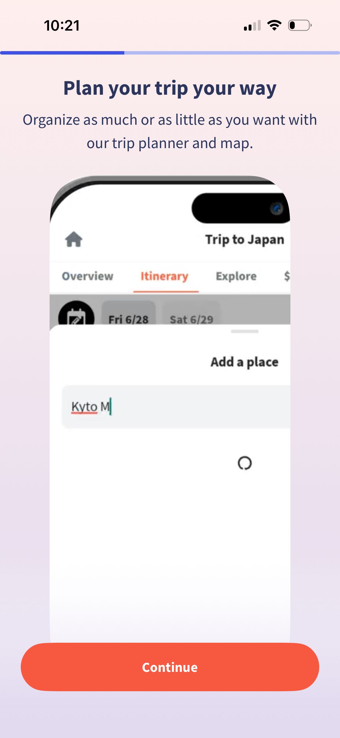 Itinerary (Wanderlog)