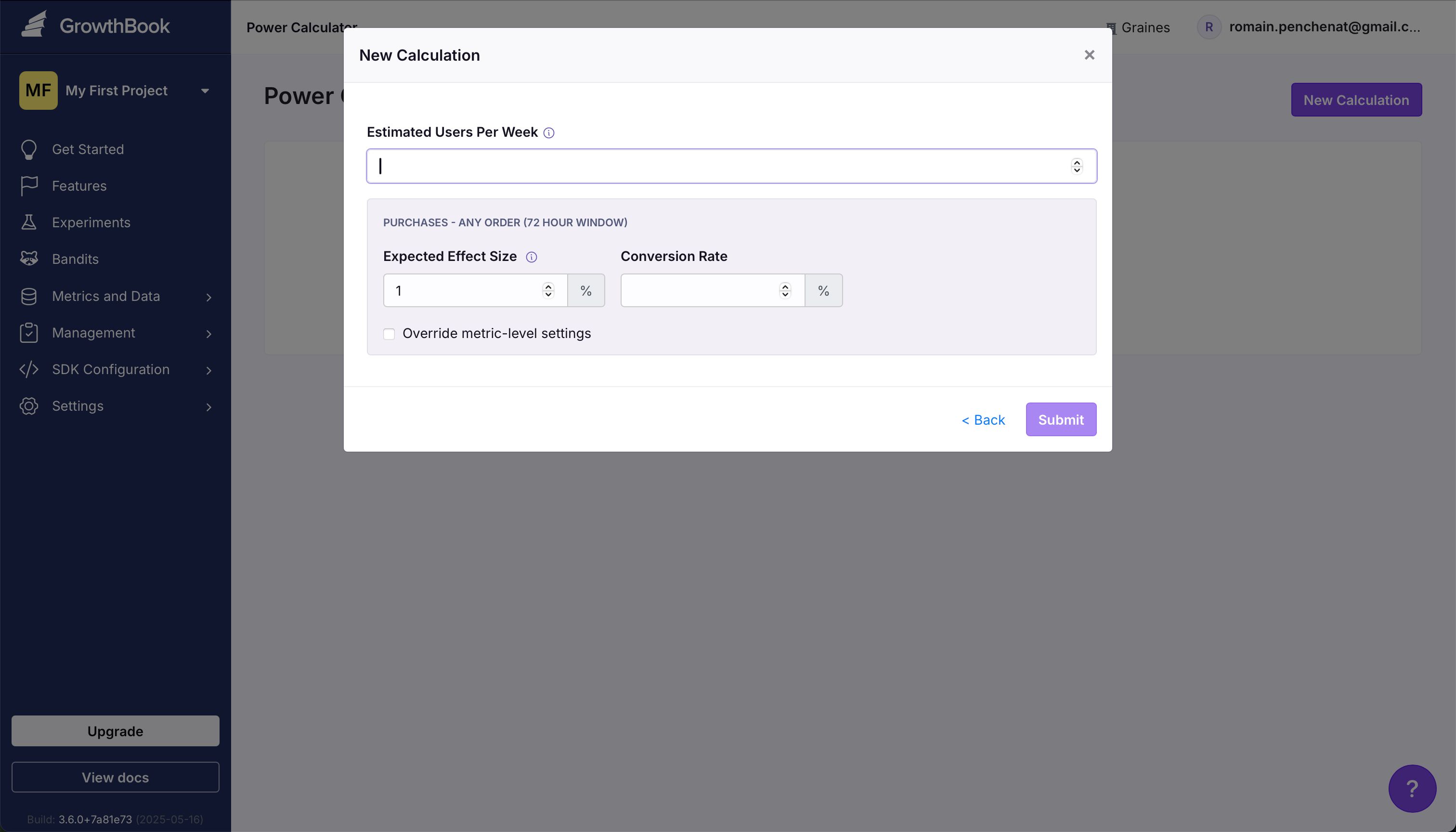 form (Growthbook)