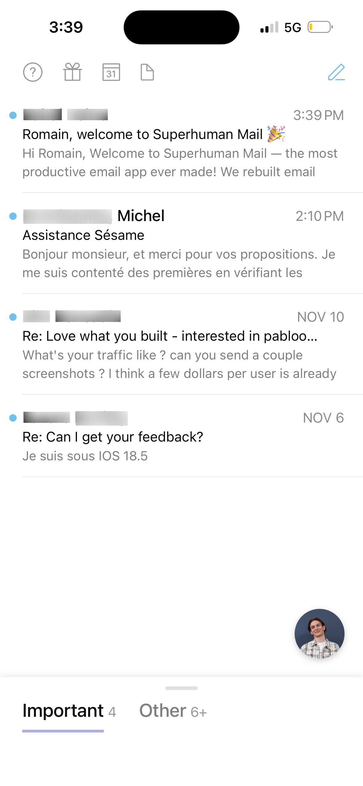 Email Inbox (Superhuman)