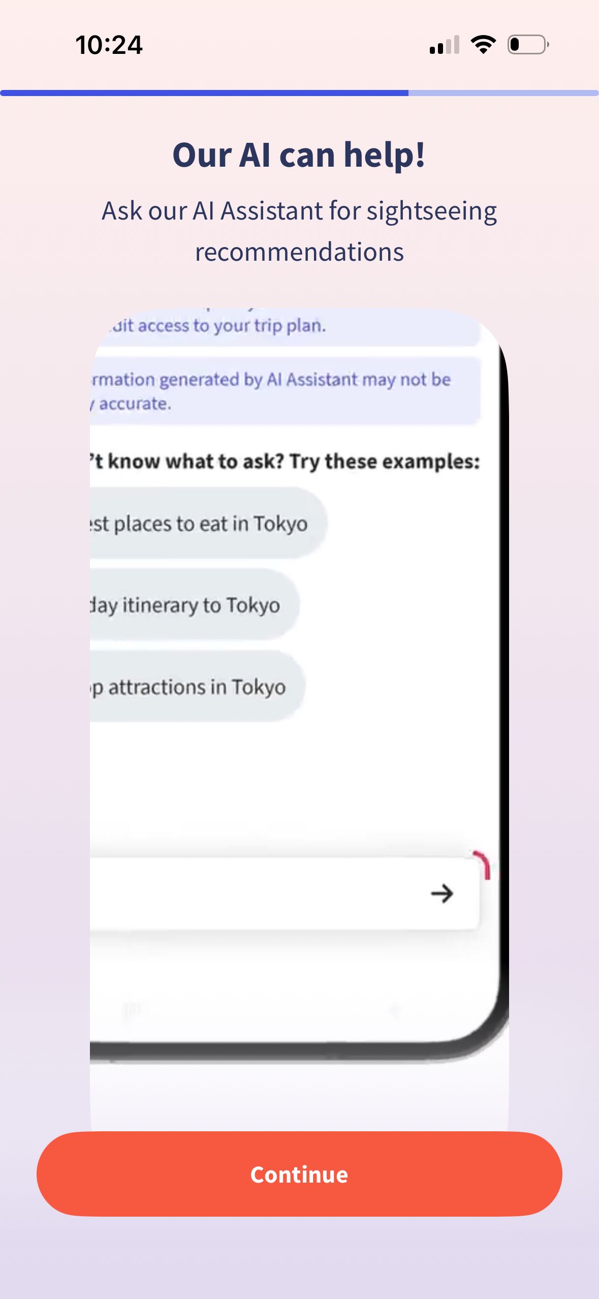 AI Assistant Onboarding (Wanderlog)