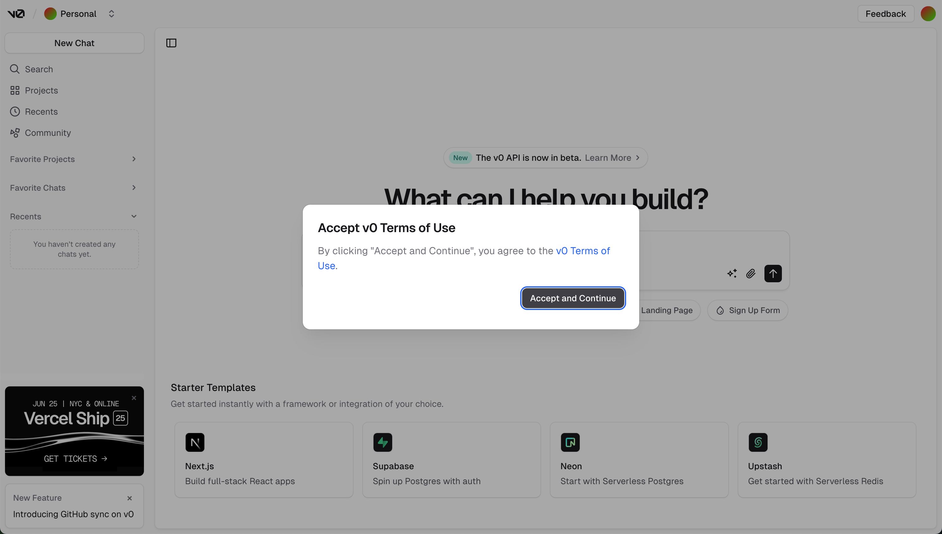 Dialog / Modal (v0)