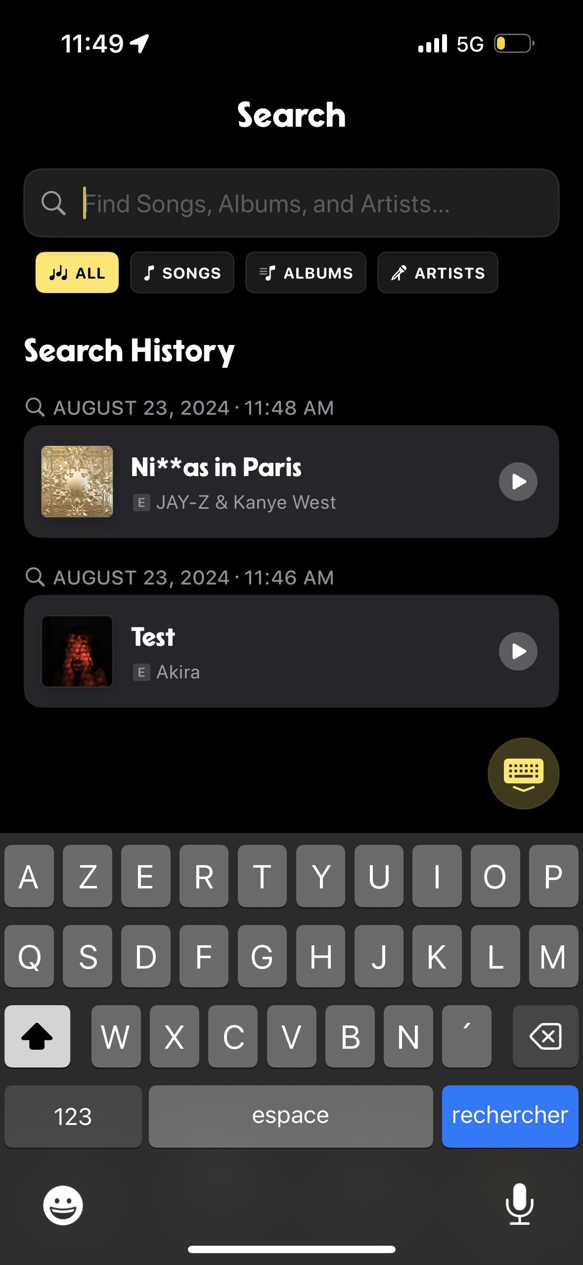 search (Music Search)