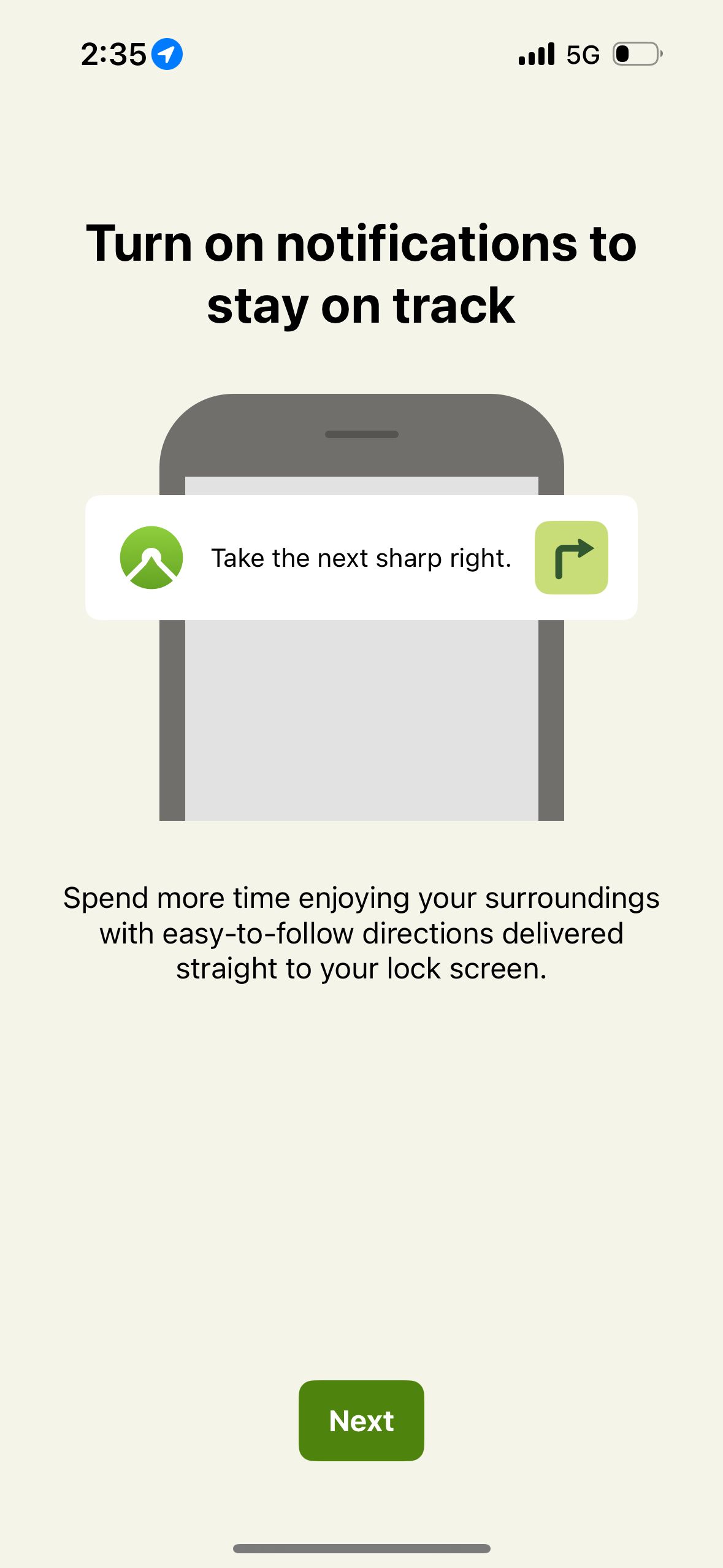 Onboarding (Komoot)