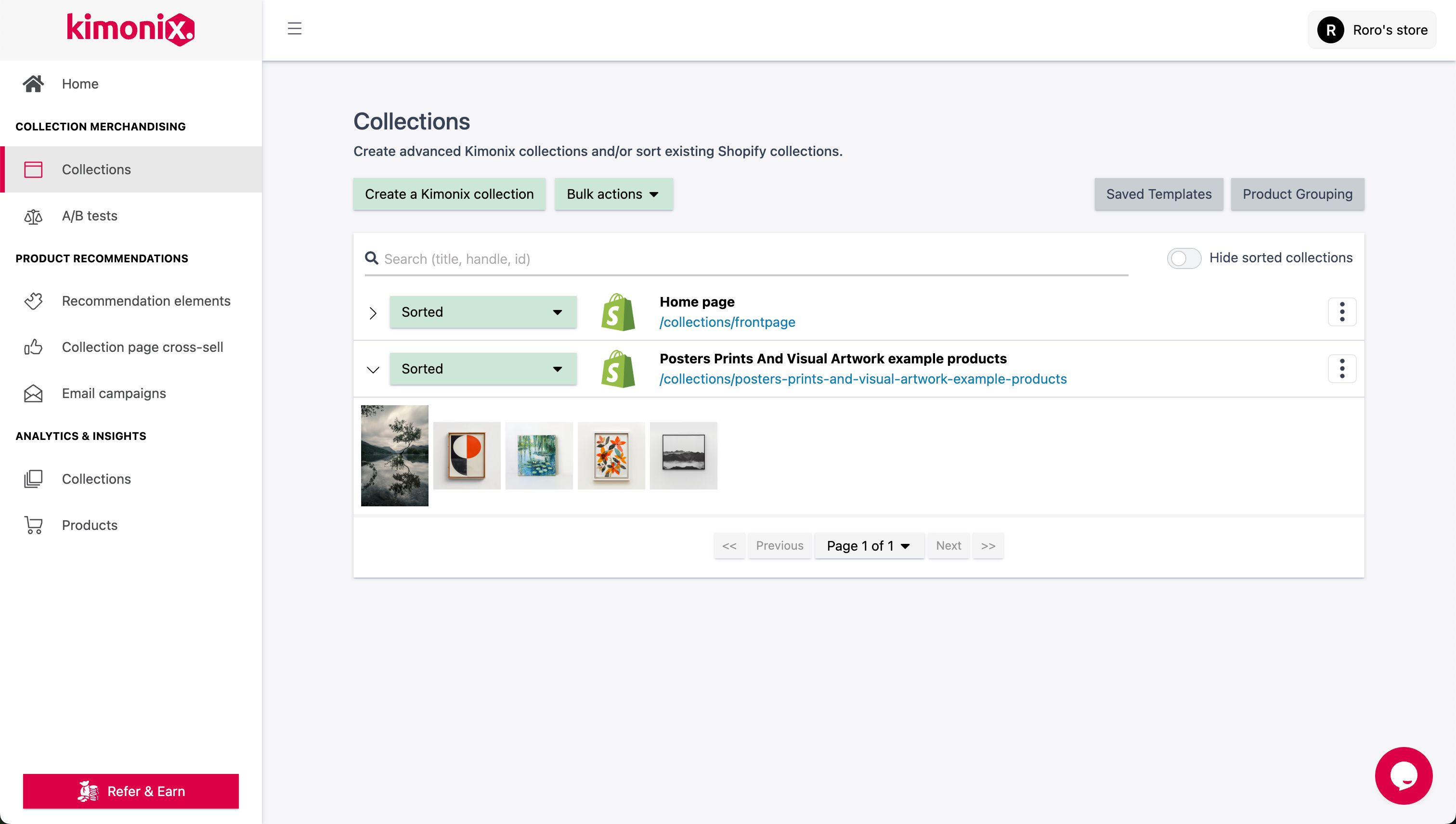 Collection Management (Kimonix)