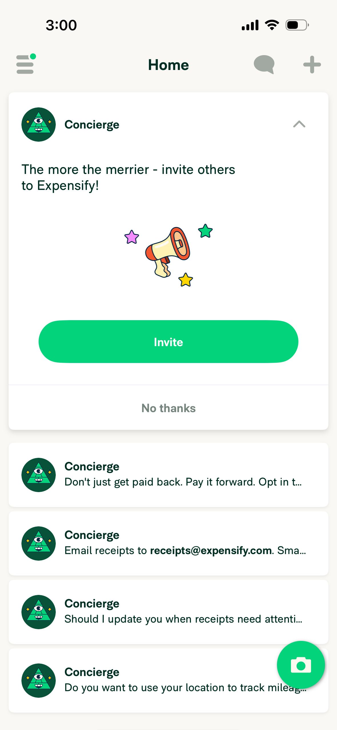 invite (Expensify)