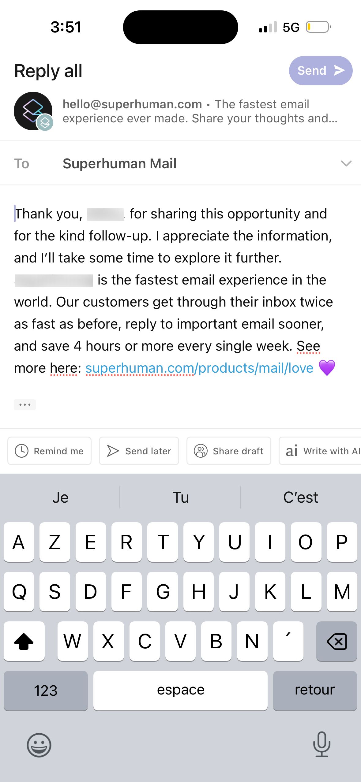 Email Reply (Superhuman)