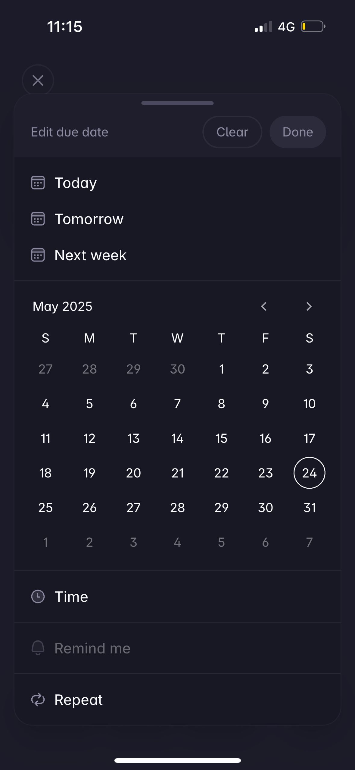 Date Picker (Superlist)