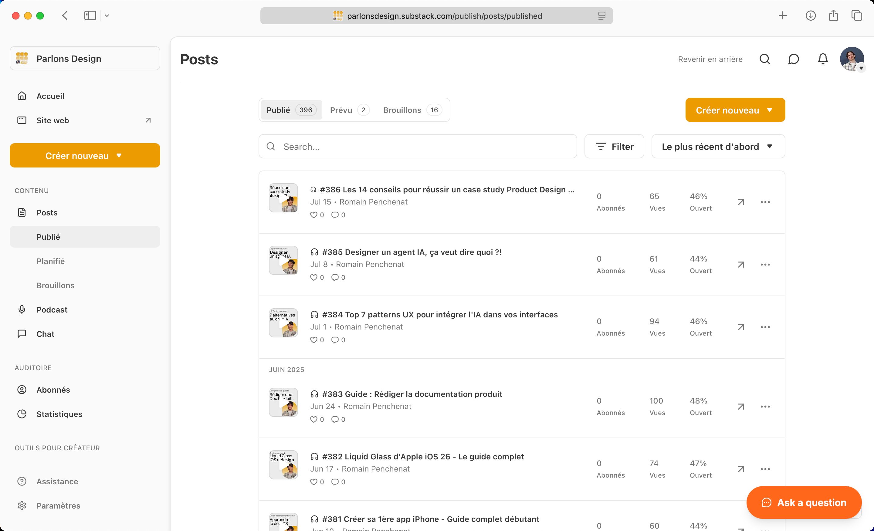 Dashboard (Substack)