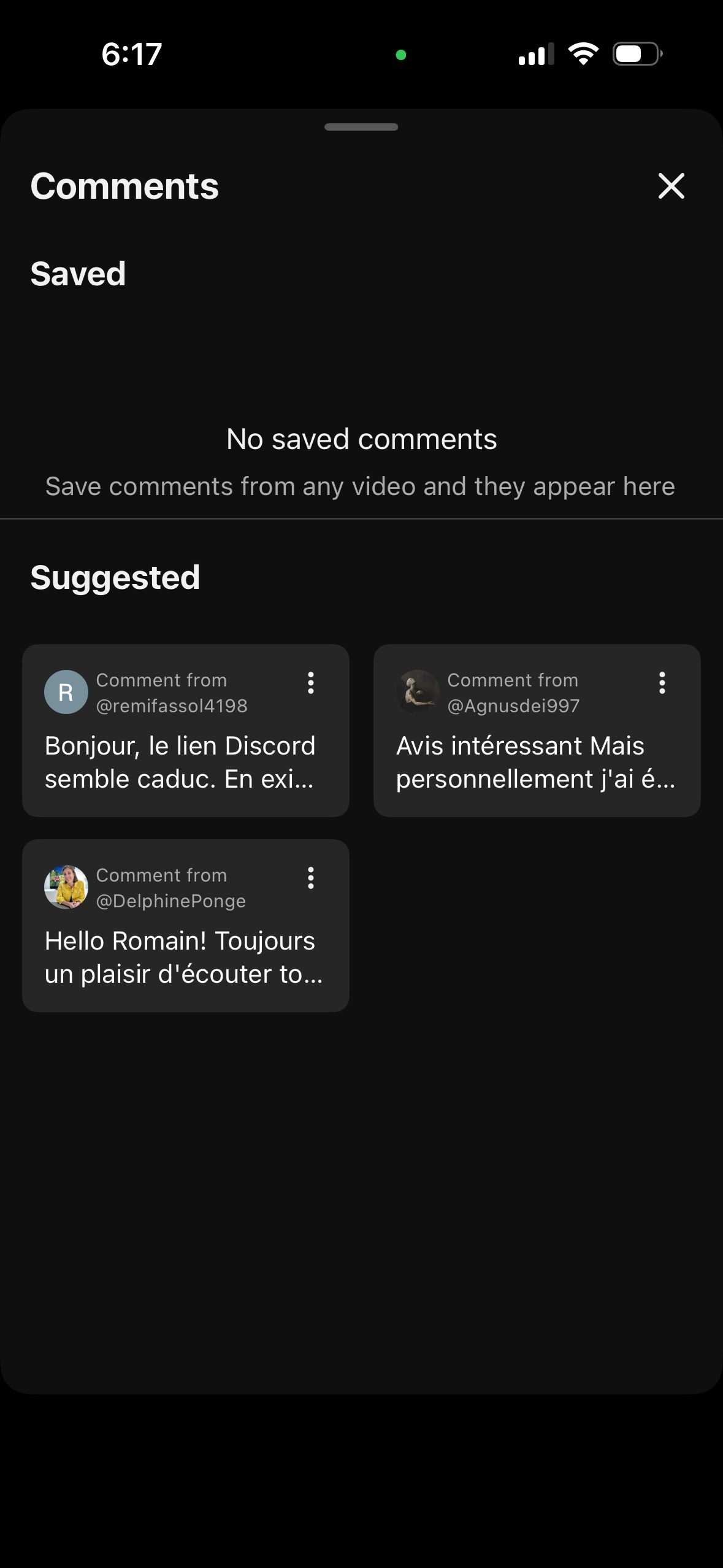 Comments (Youtube)