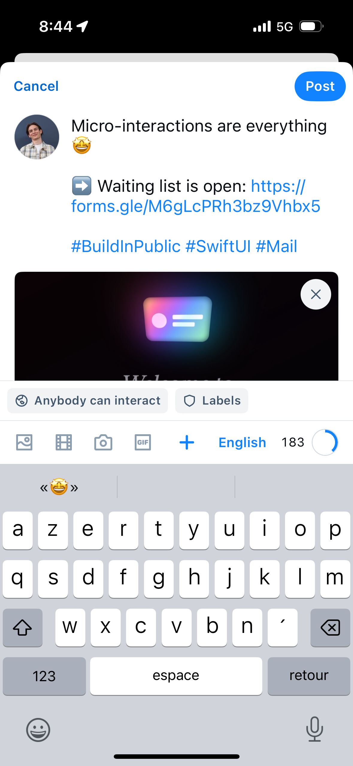 Social Media Post Creation (Bluedky)