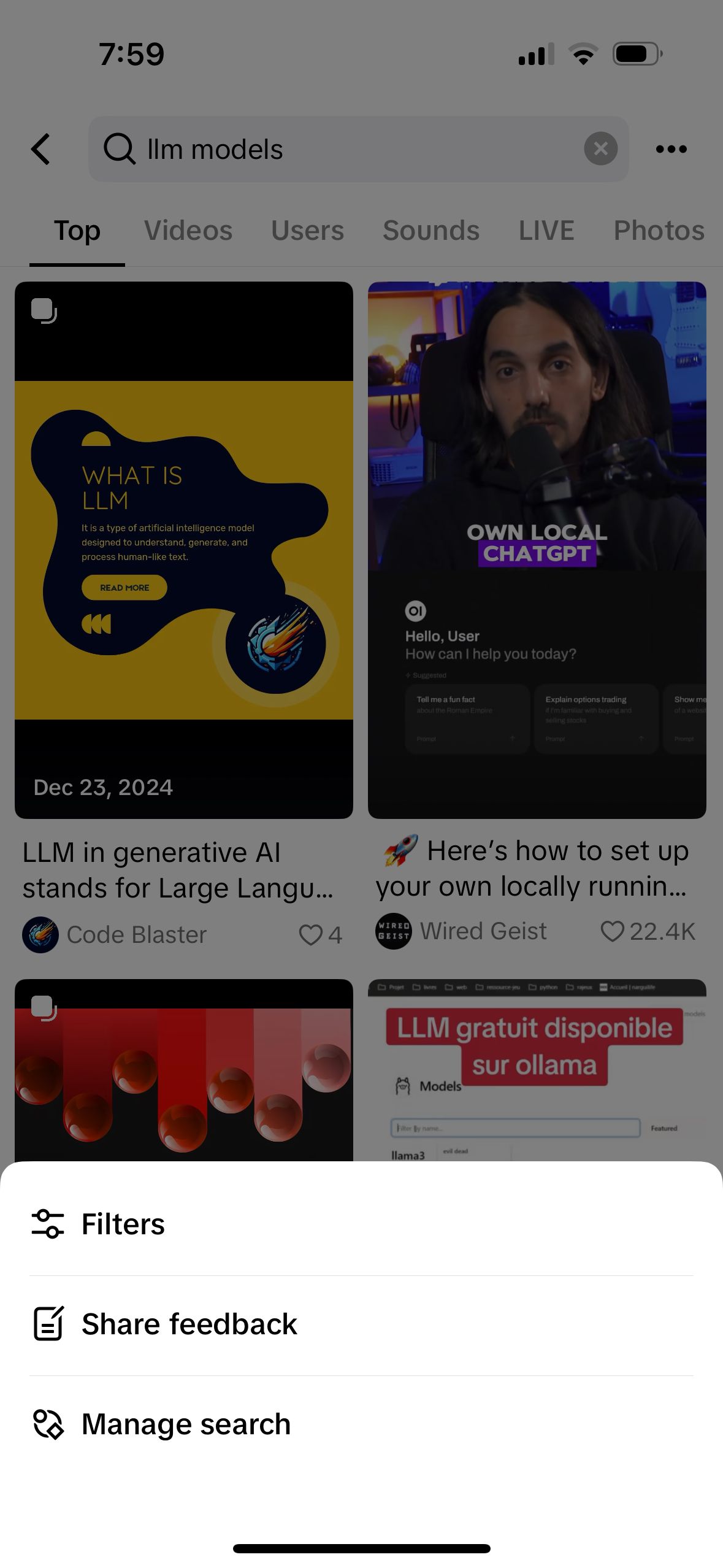 search (TikTok)