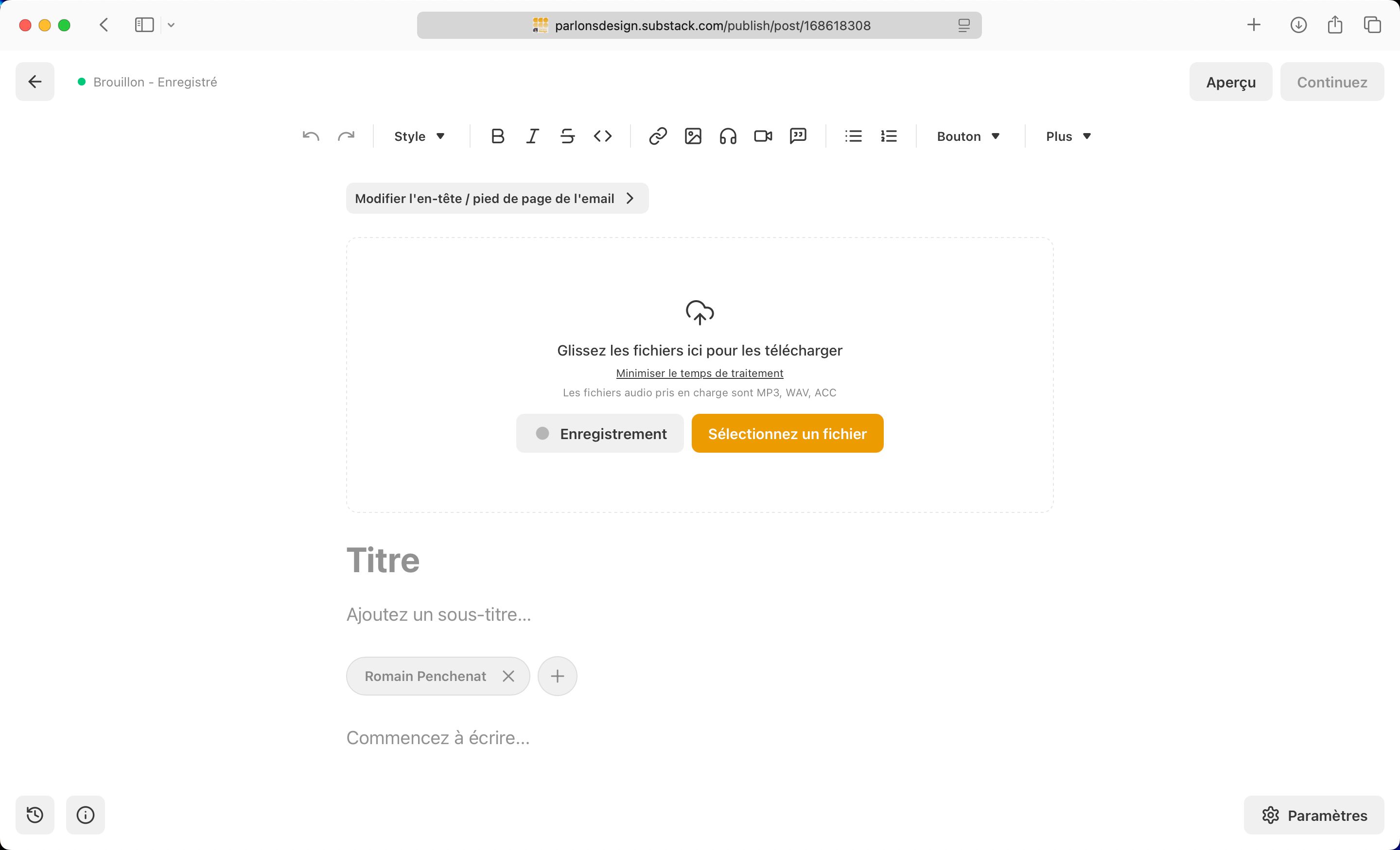 Modal (Substack)