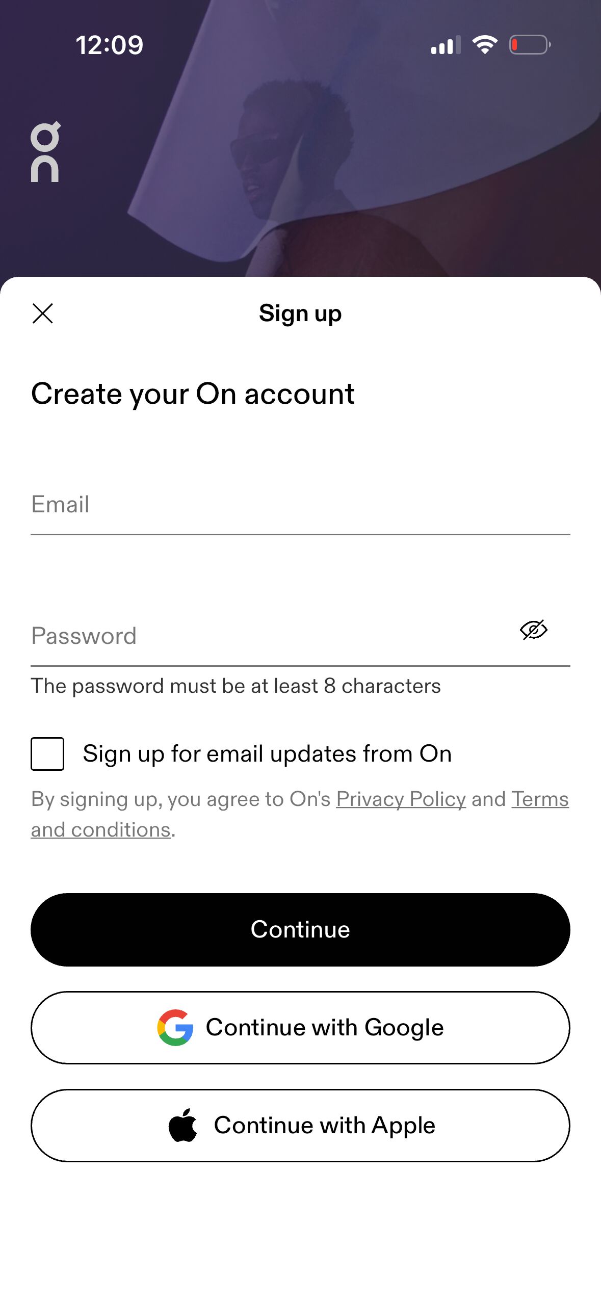 sign-up (On)