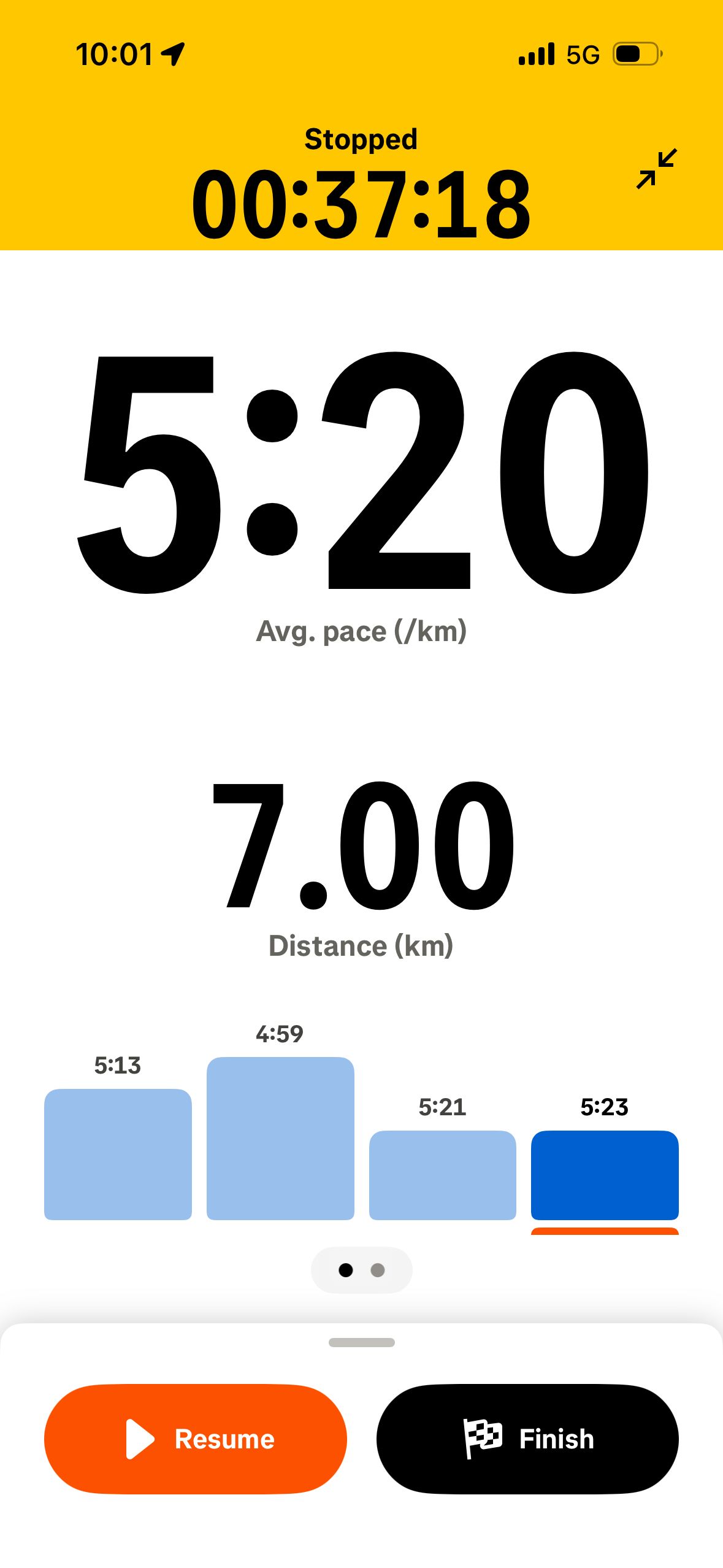 Activity Tracking Screen (Strava)