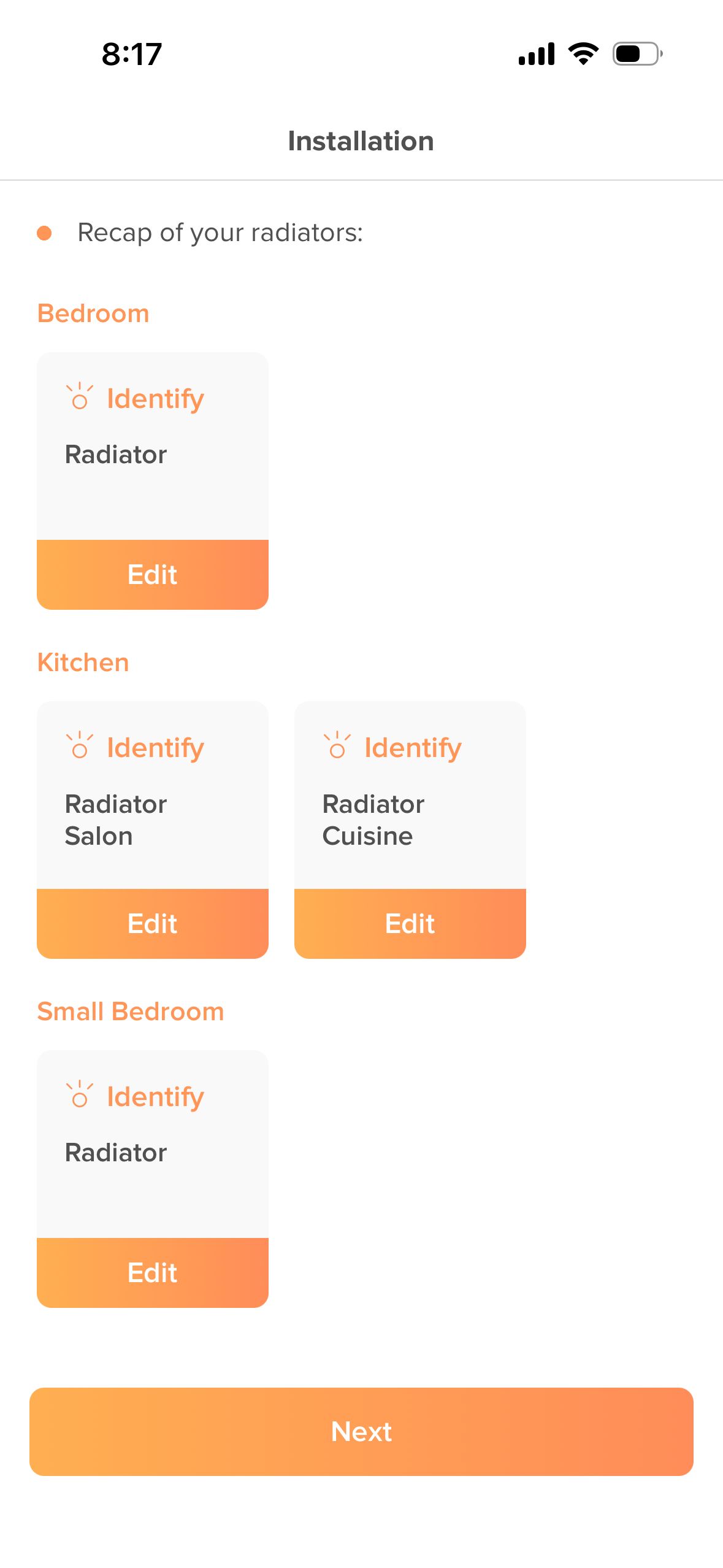 confirmation (Intuis Connect Netatmo)