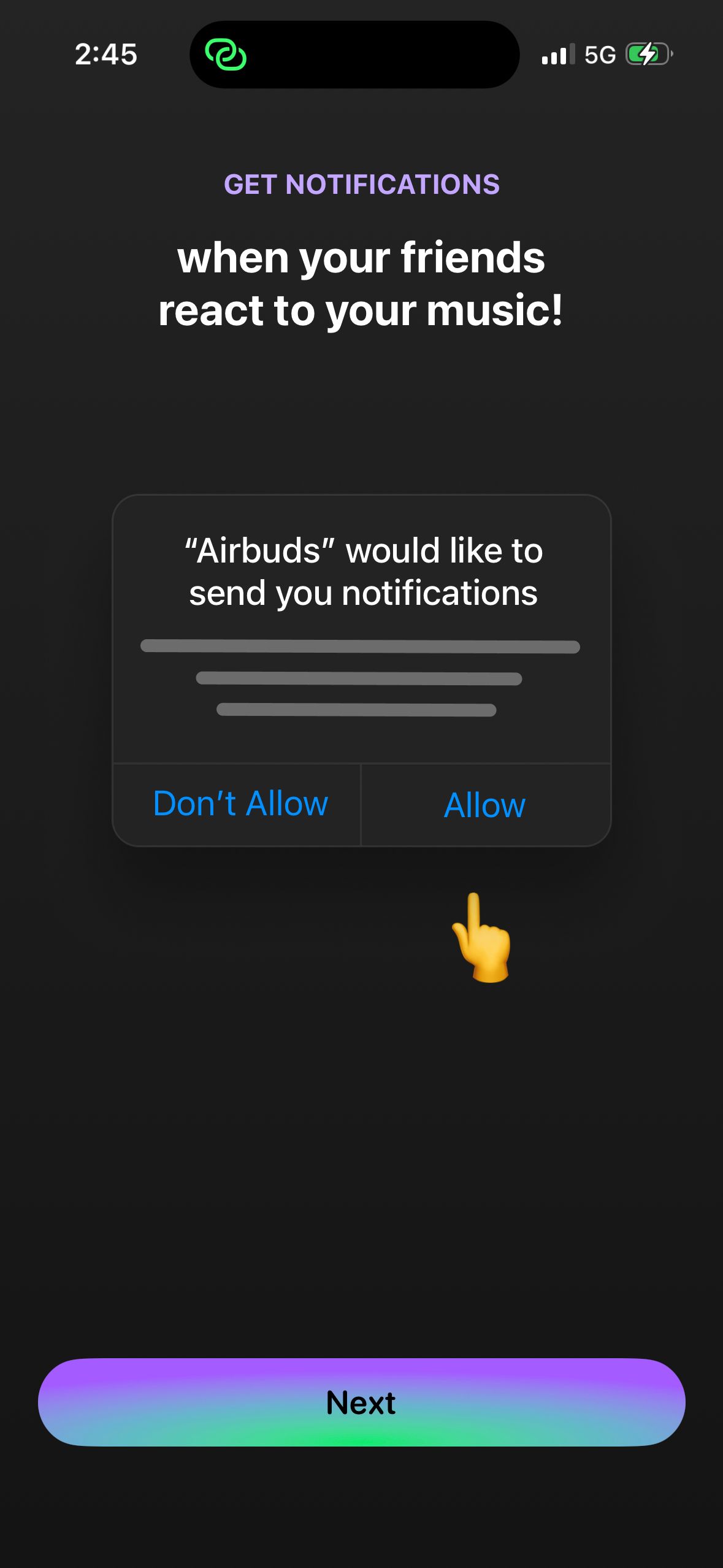 Onboarding (Airbuds)