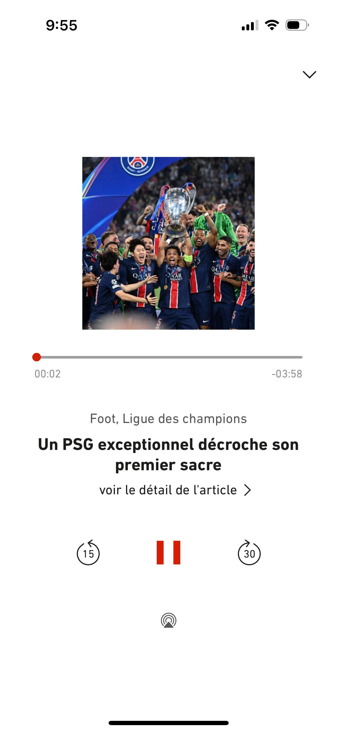Audio Player (L'Équipe)